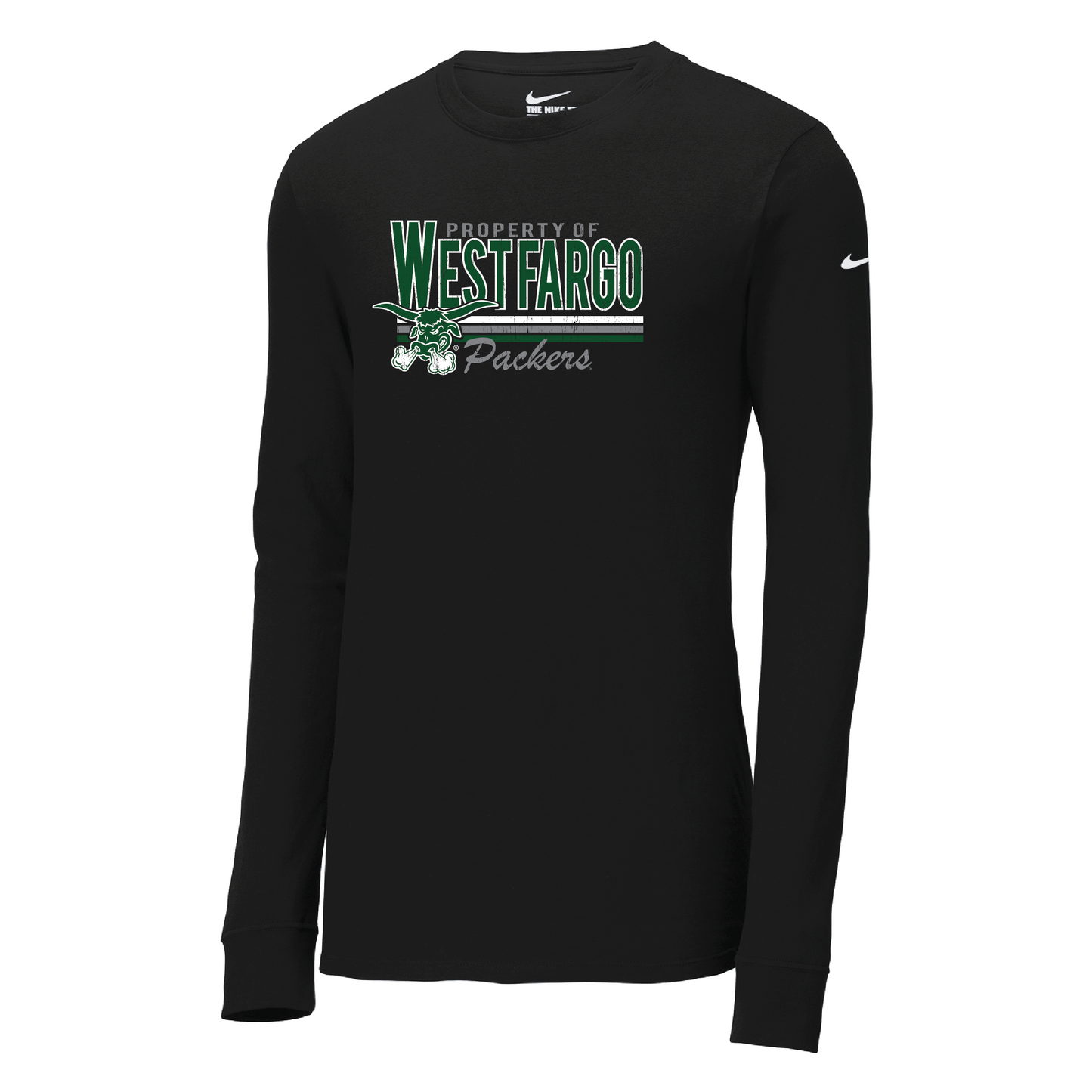 Packers Nike Dri-FIT Cotton/Poly Long Sleeve Tee (NKBQ5230)