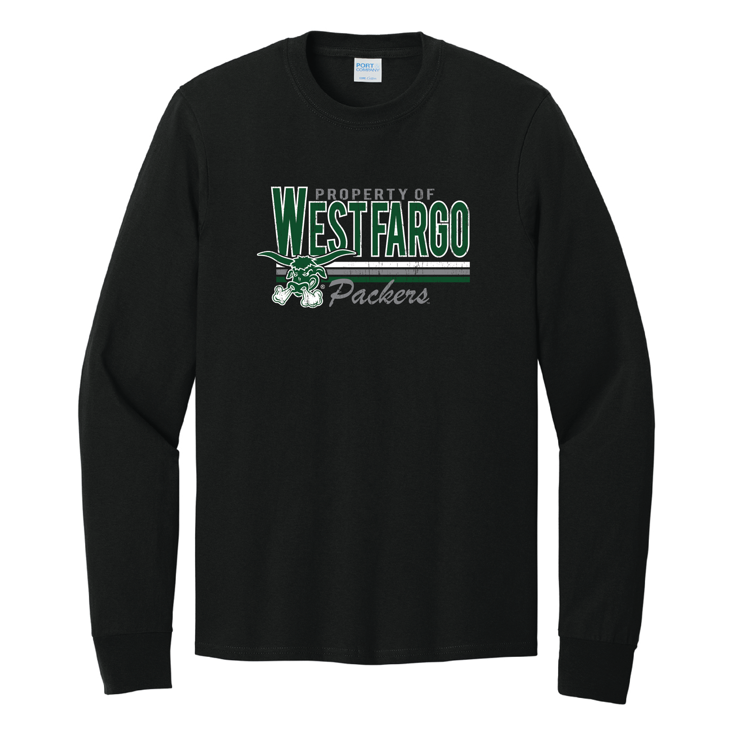 Packers Port & Co™ Long Sleeve Core Cotton Tee (PC54LS)