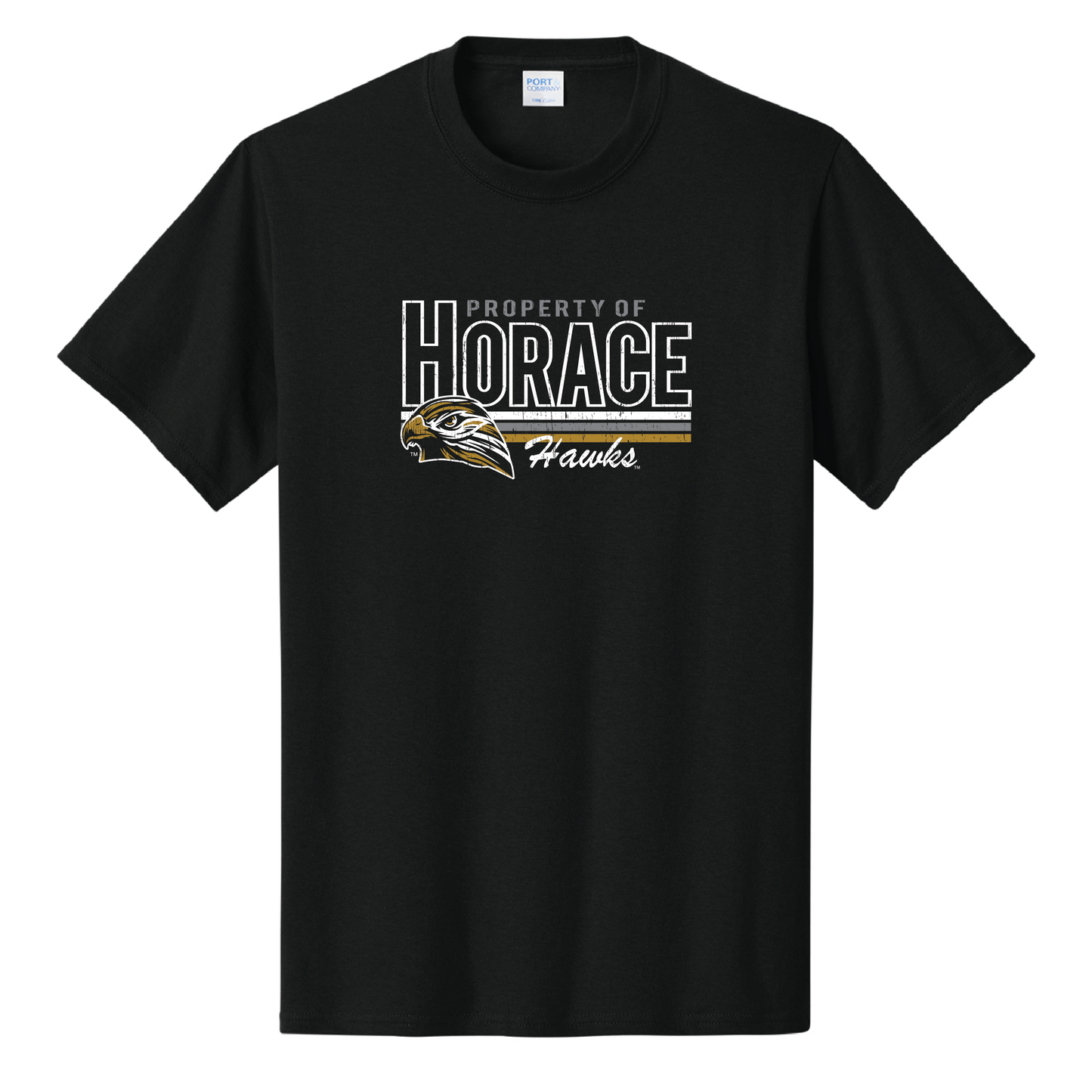 Hawks Port & Co™ Core Cotton Tee (PC54)