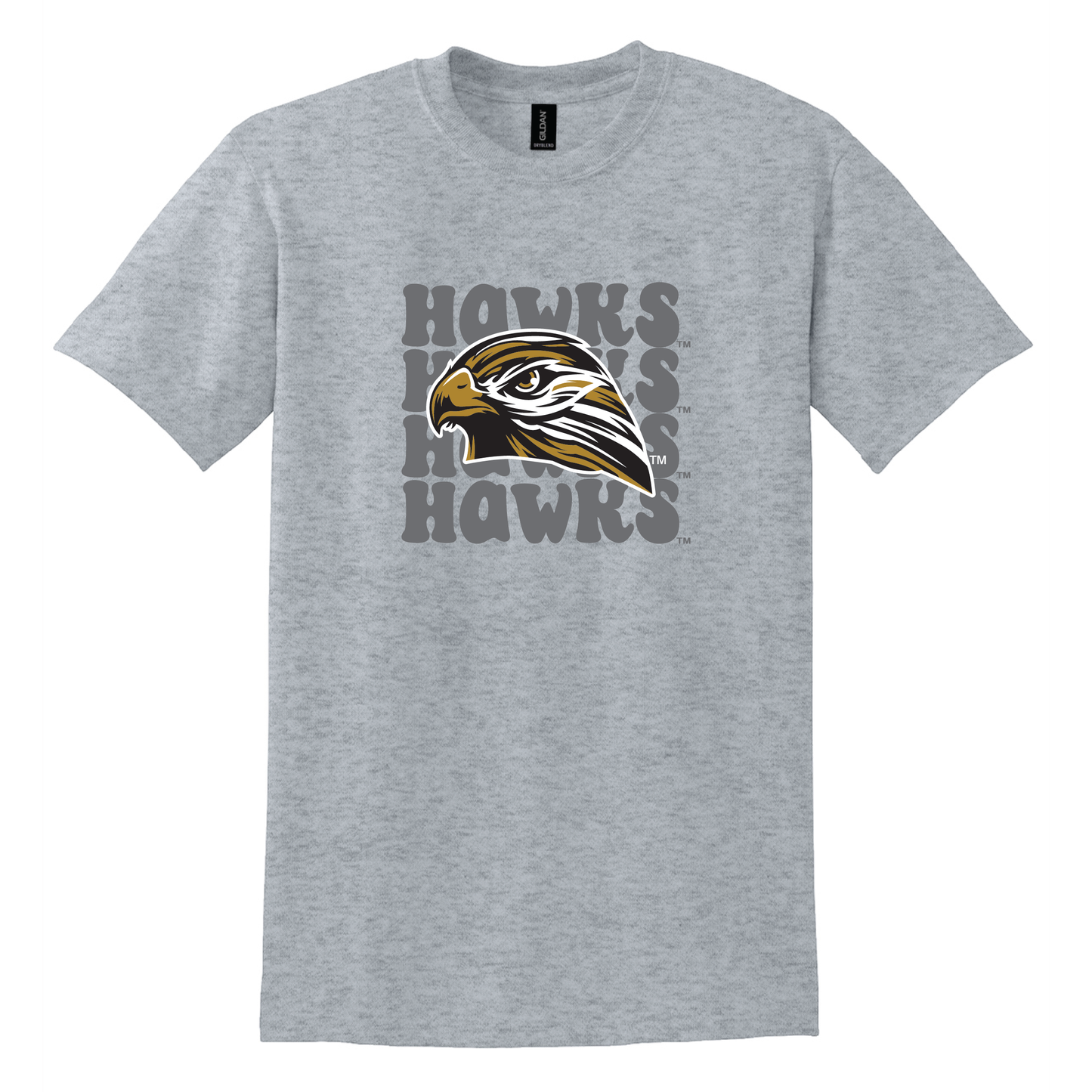 Hawks Gildan® DryBlend® 50 Cotton/50 Poly T-Shirt (8000)