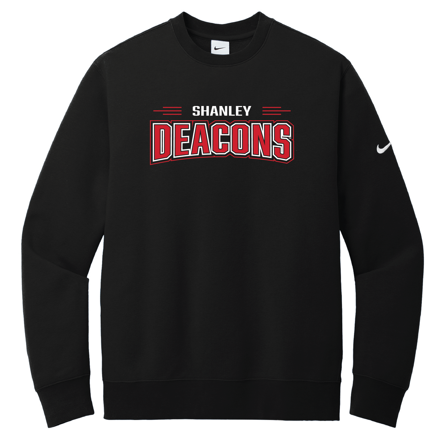 Shanley Nike Club Fleece Sleeve Swoosh Crew (NKFD9863)