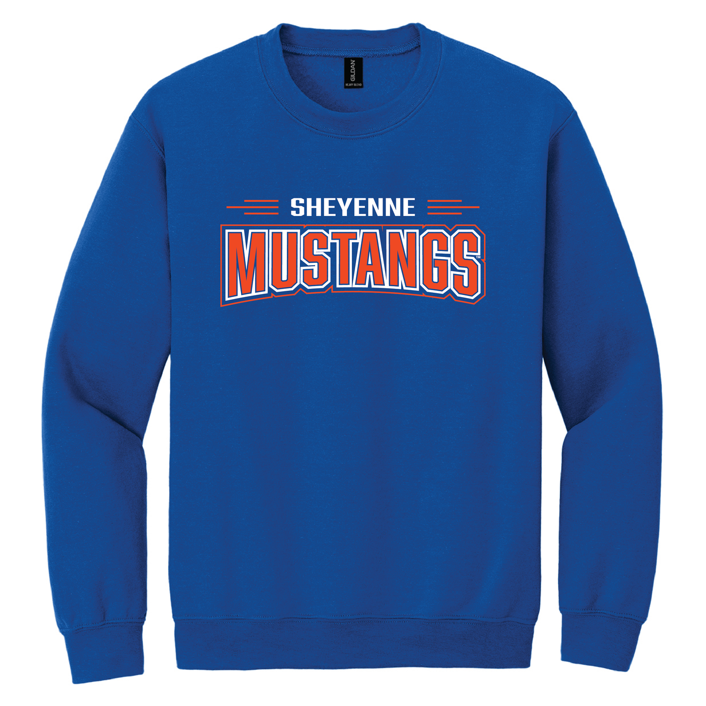 Mustangs Gildan® Heavy Blend™ Crewneck Sweatshirt (18000)