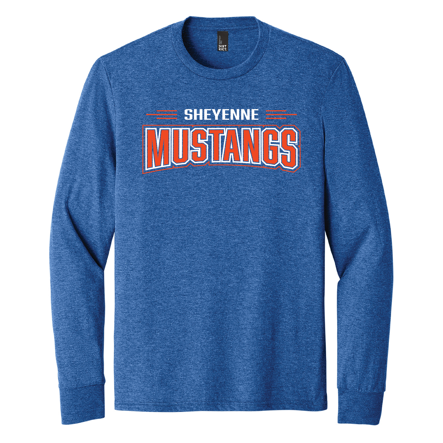 Mustangs District® Perfect Tri® Long Sleeve Tee (DM132)