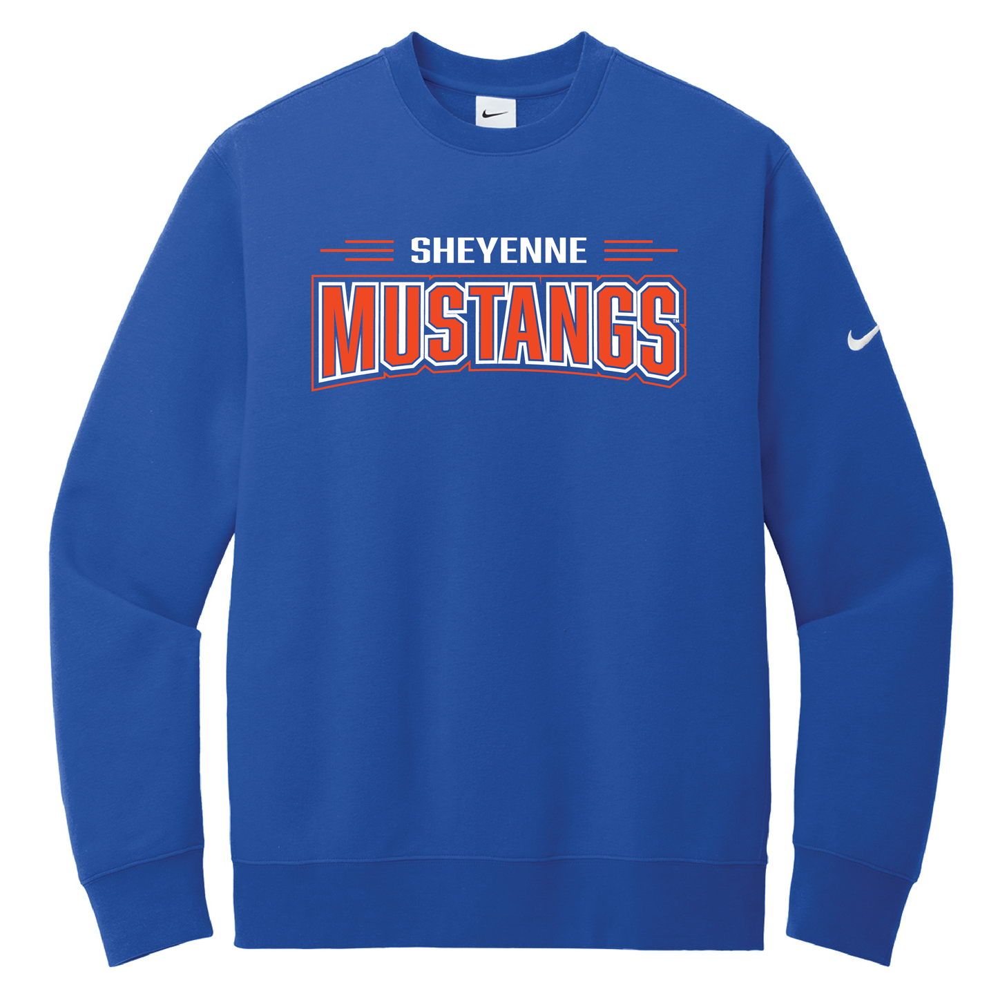 Mustangs Nike Club Fleece Sleeve Swoosh Crew (NKFD9863)