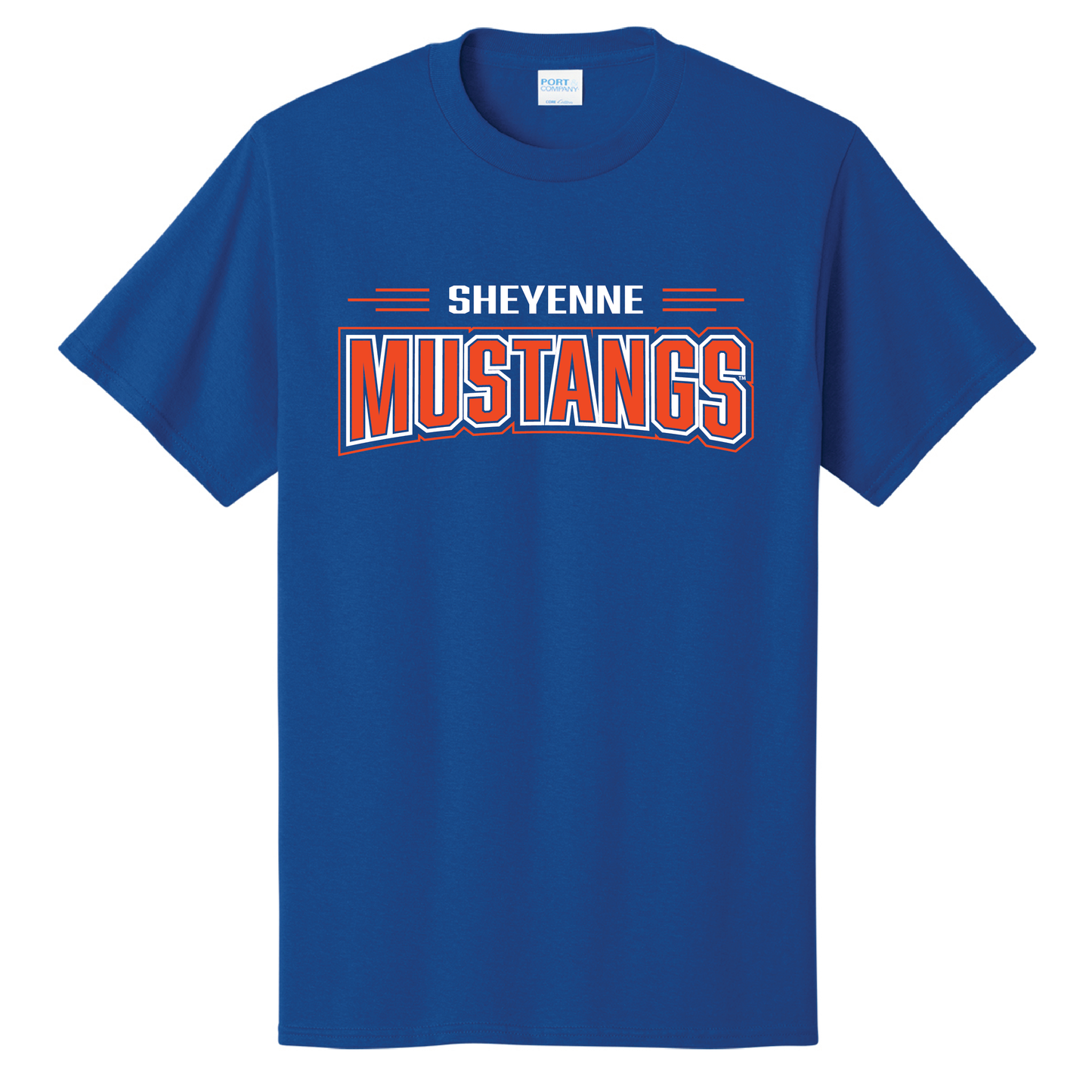 Mustangs Port & Co™ Core Cotton Tee (PC54)