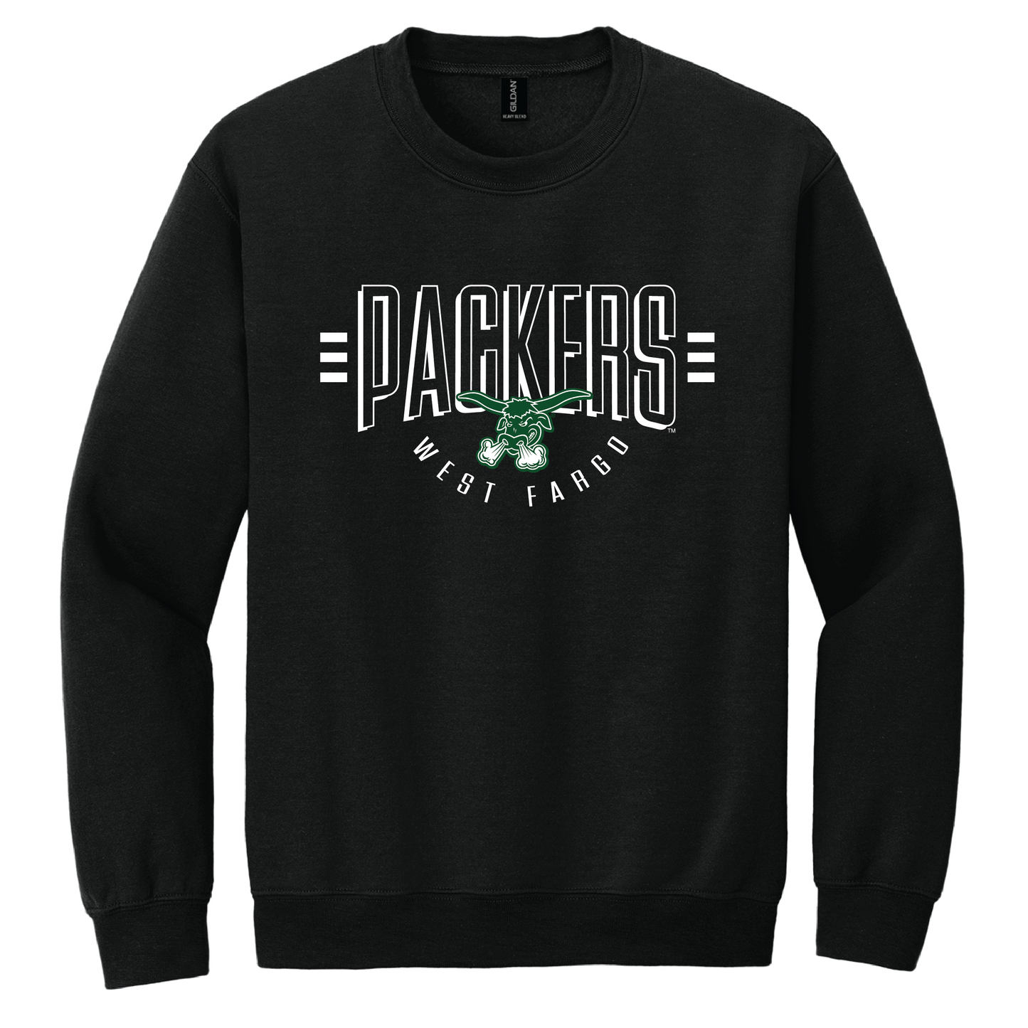 Packers Gildan® Heavy Blend™ Crewneck Sweatshirt (18000)
