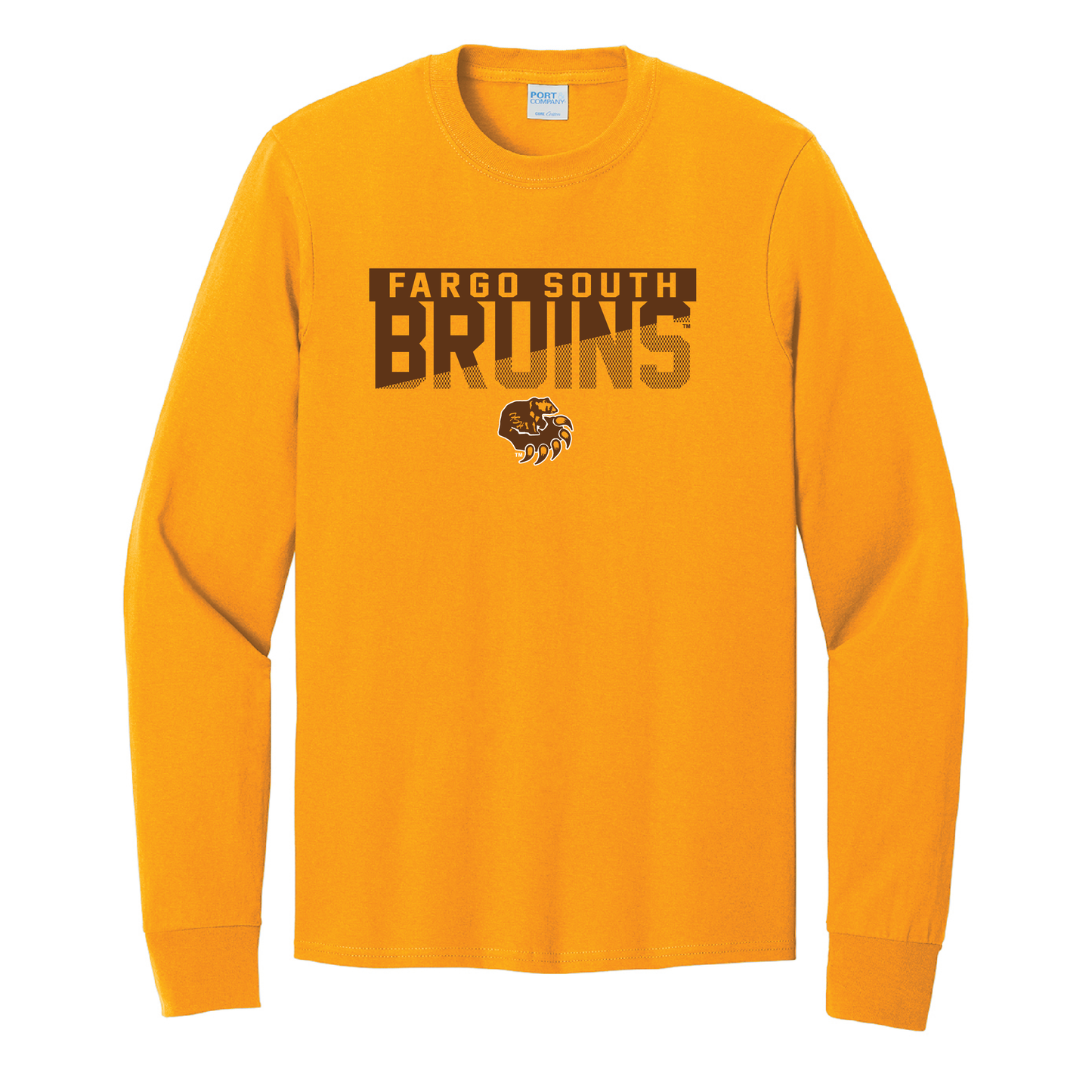 Bruins Port & Co™ Long Sleeve Core Cotton Tee (PC54LS)