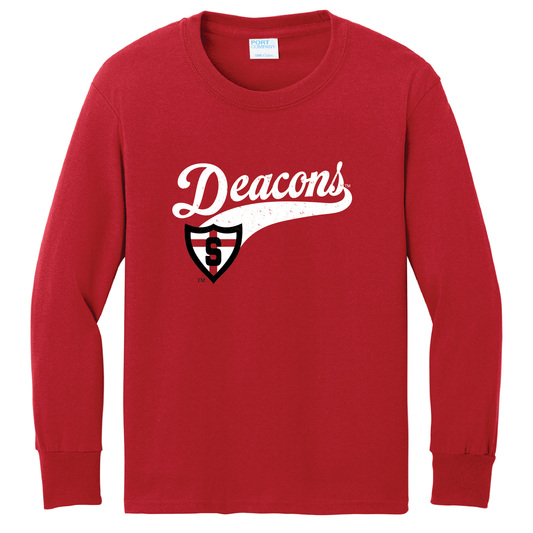 Deacons Core Cotton Youth L/S Tee 0625