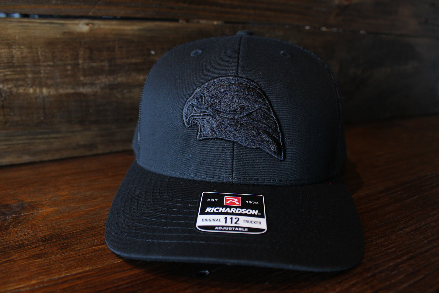 HAWKS Black Puff Trucker Cap