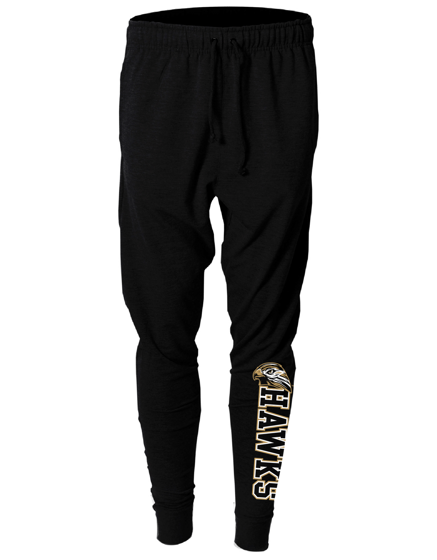 Hawks blk jogger pants youth