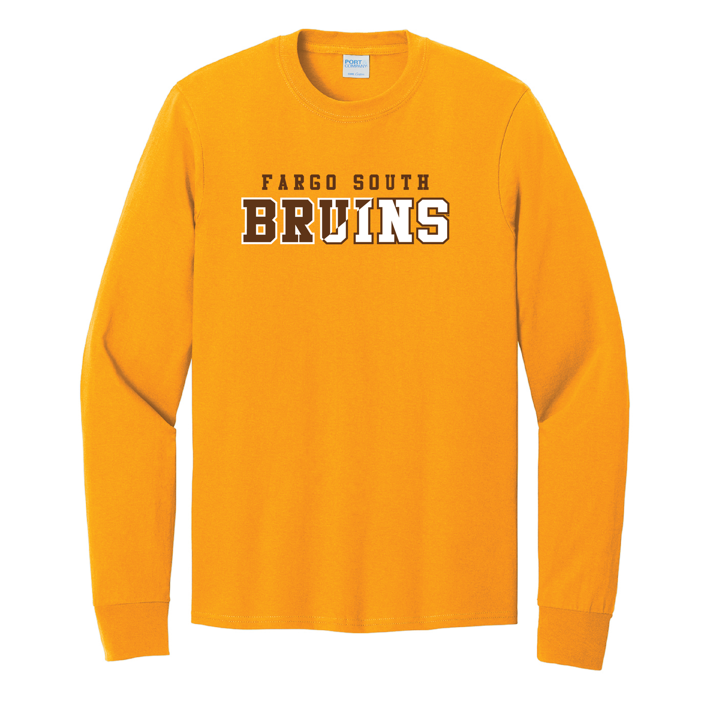 Bruins Port & Co™ Long Sleeve Core Cotton Tee (PC54LS)