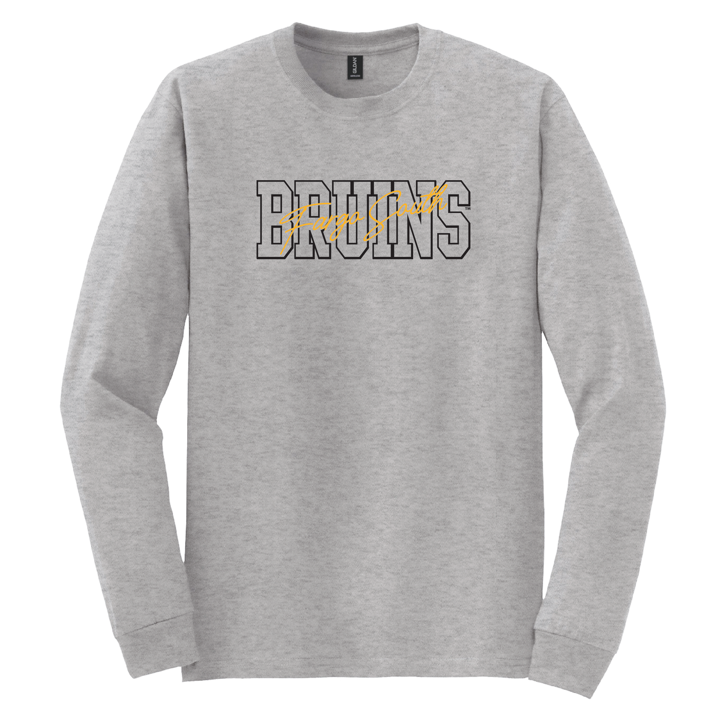 Bruins Gildan® DryBlend® 50 Cotton/50 Poly Long Sleeve T-Shirt (8400)