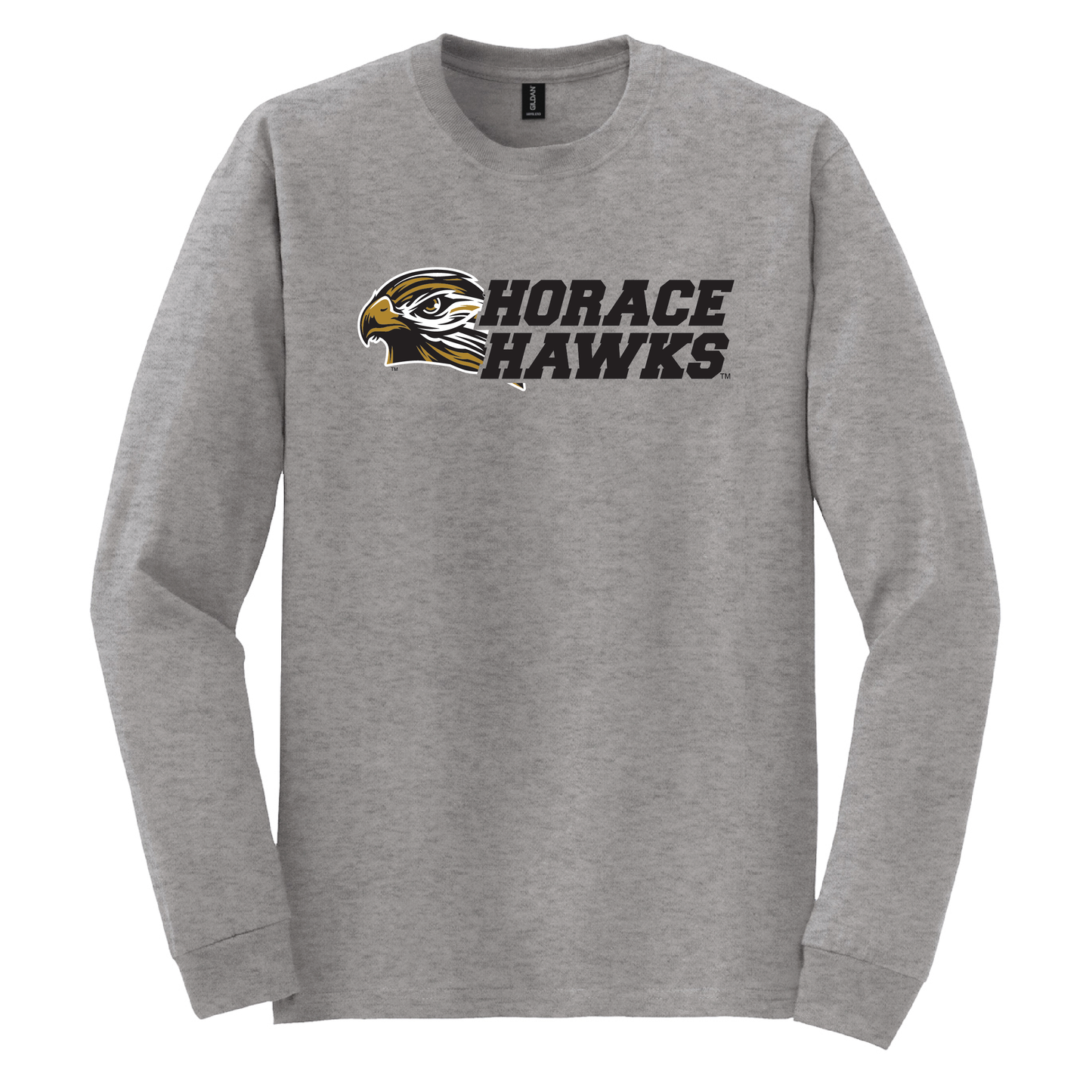 Hawks Gildan® DryBlend® 50 Cotton/50 Poly Long Sleeve T-Shirt (8400)
