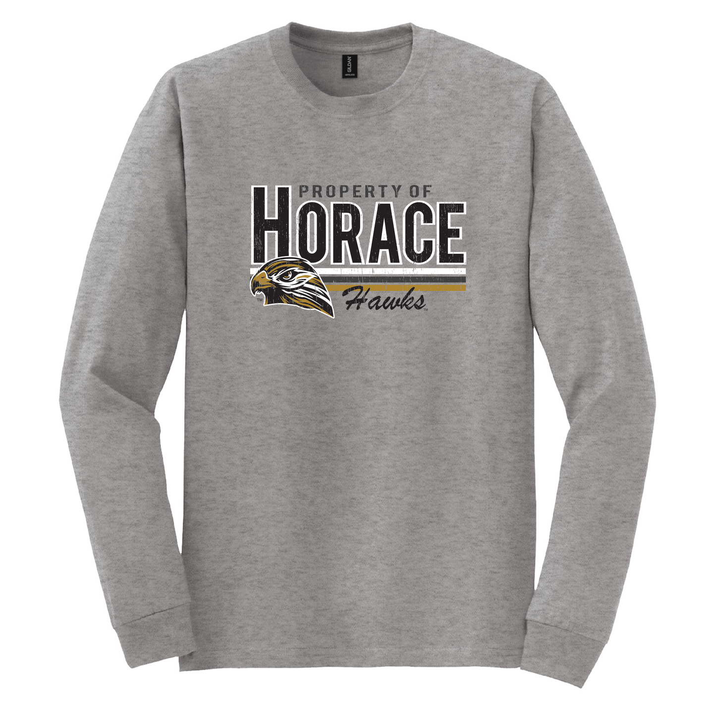 Hawks Gildan® DryBlend® 50 Cotton/50 Poly Long Sleeve T-Shirt (8400)