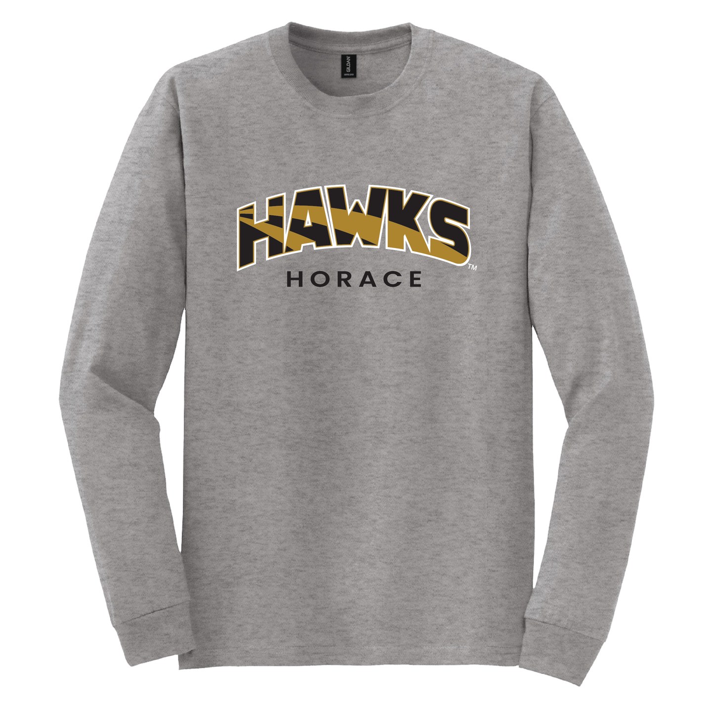 Hawks Gildan® DryBlend® 50 Cotton/50 Poly Long Sleeve T-Shirt (8400)