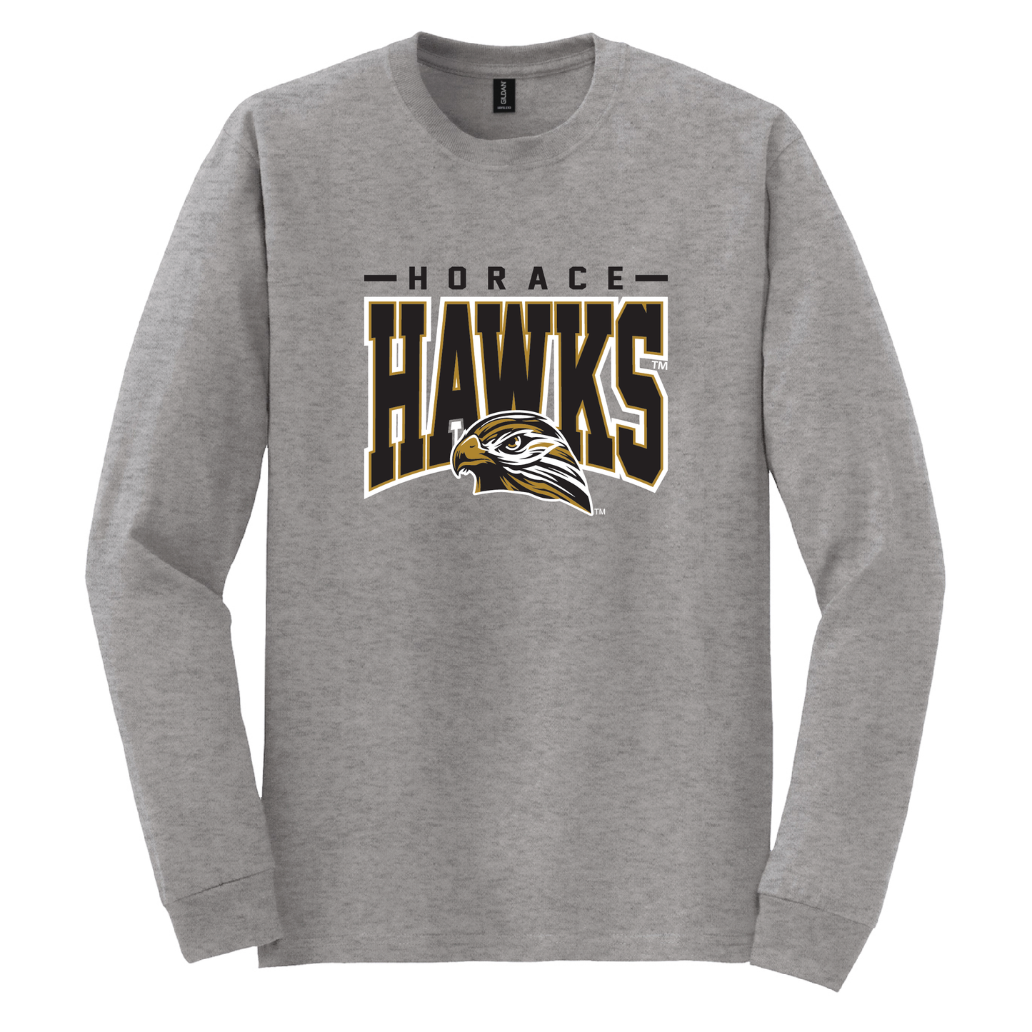 Hawks Gildan® DryBlend® 50 Cotton/50 Poly Long Sleeve T-Shirt (8400)
