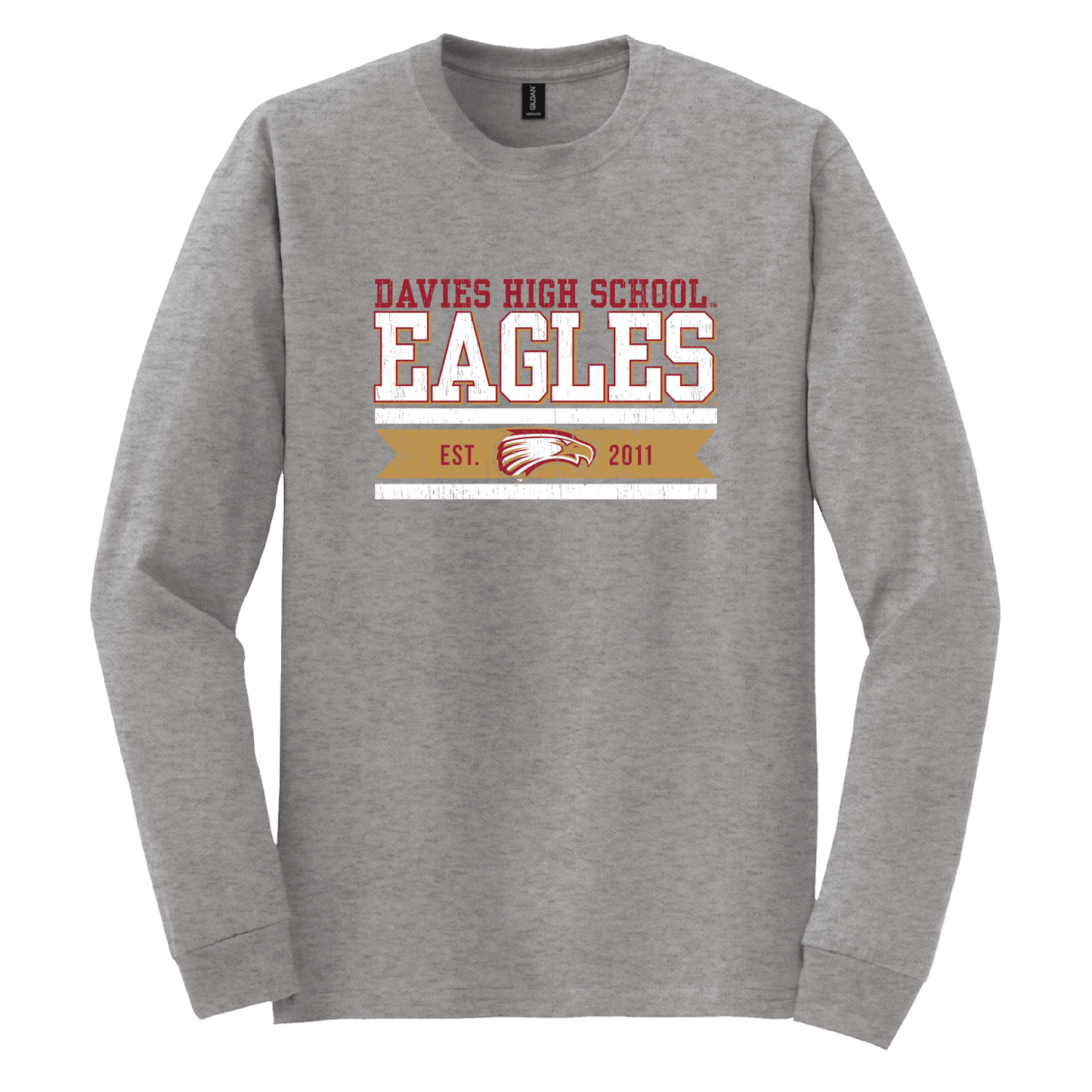 Eagles Gildan® DryBlend® 50 Cotton/50 Poly Long Sleeve T-Shirt (8400)