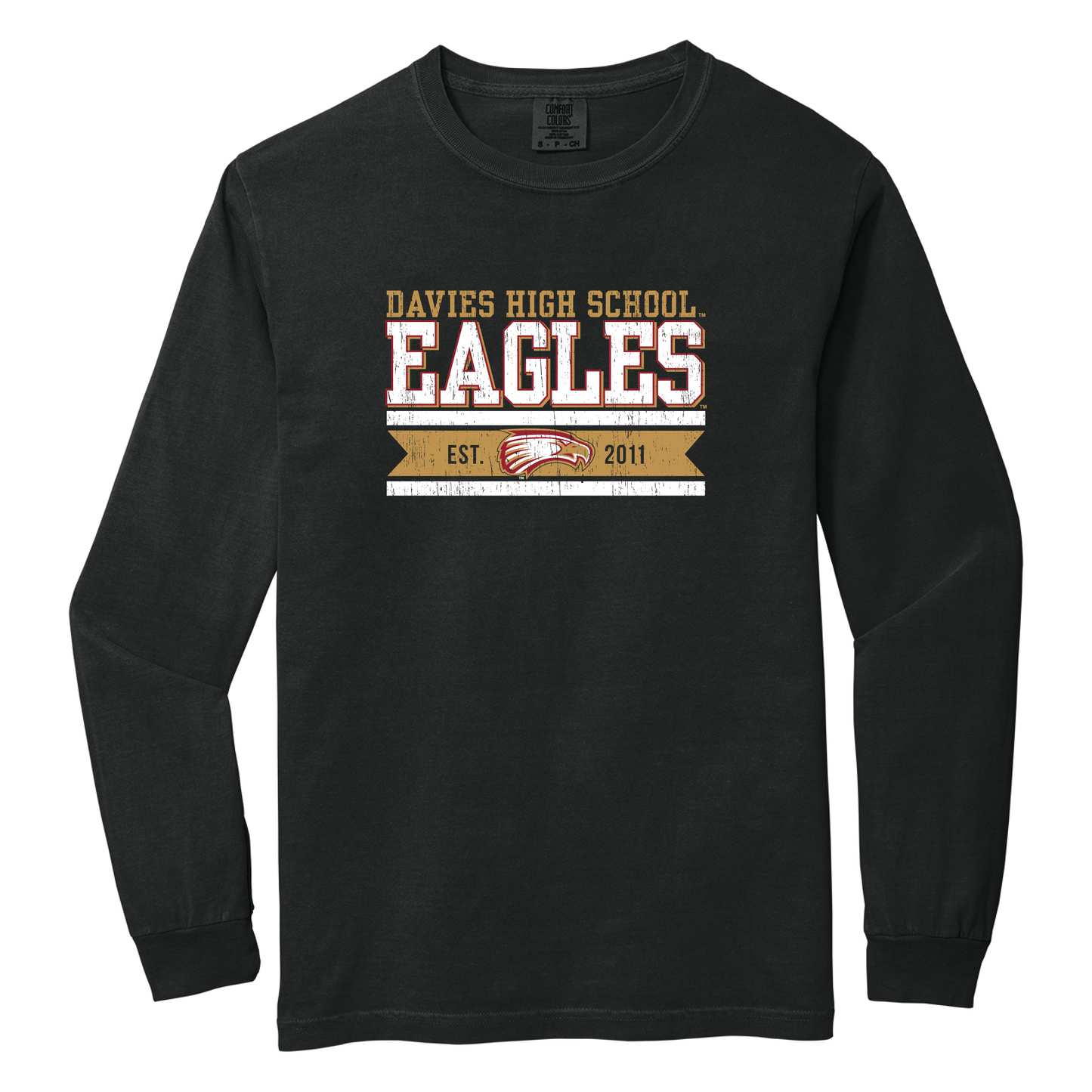 Eagles Comfort Colors® Heavyweight Ring Spun Long Sleeve Tee (6014)