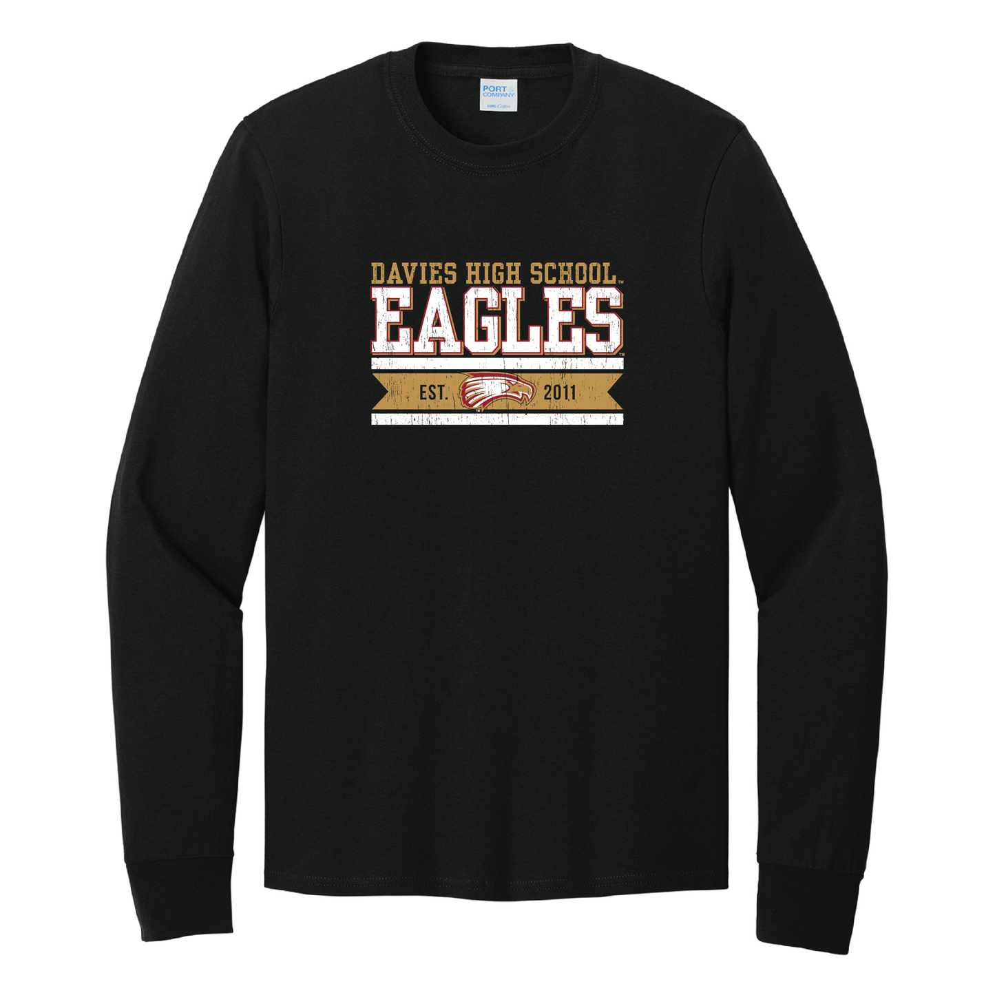 Eagles Port & Co™ Long Sleeve Core Cotton Tee (PC54LS)