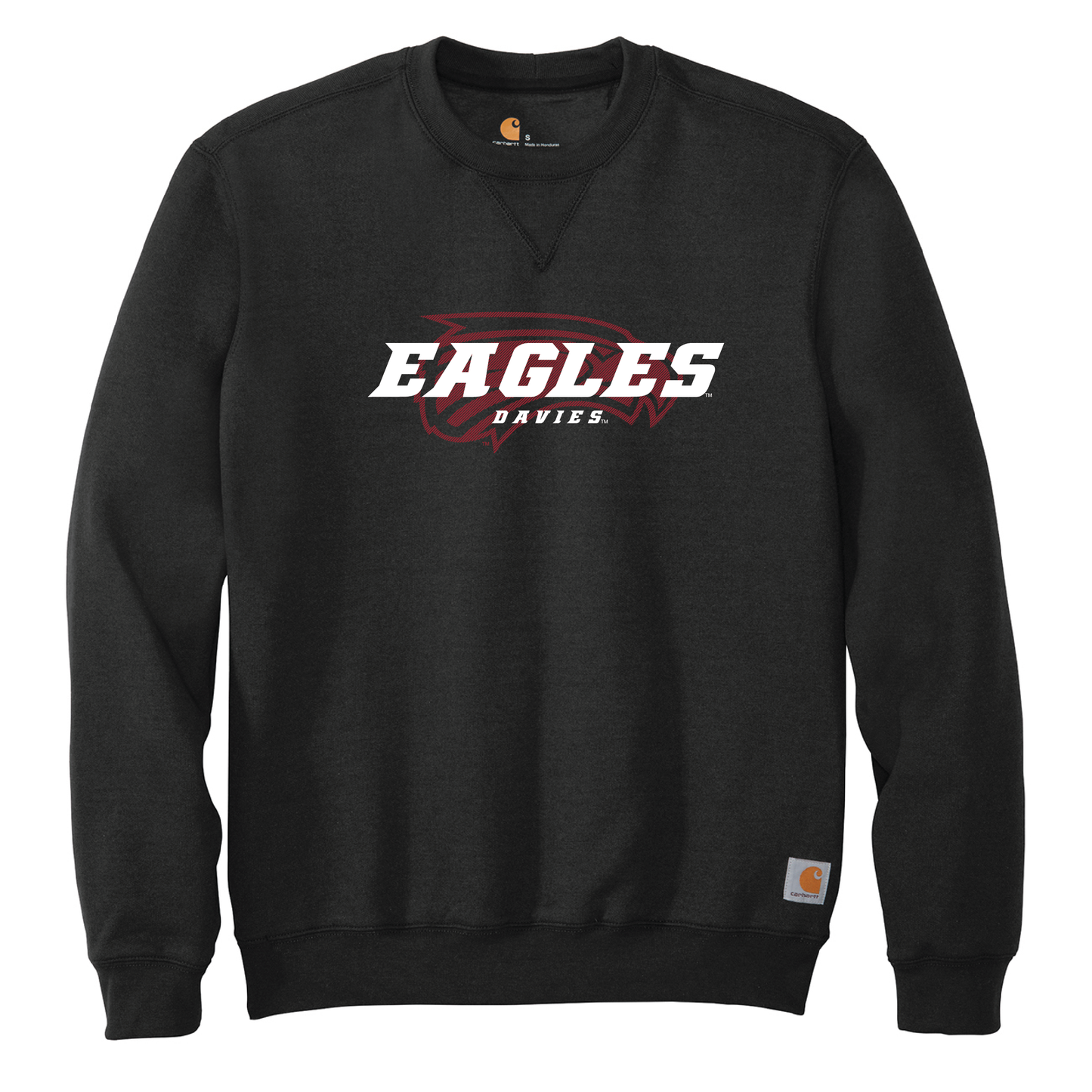 Eagles Black Carhartt® Midweight Crewneck Sweatshirt (CTK124)