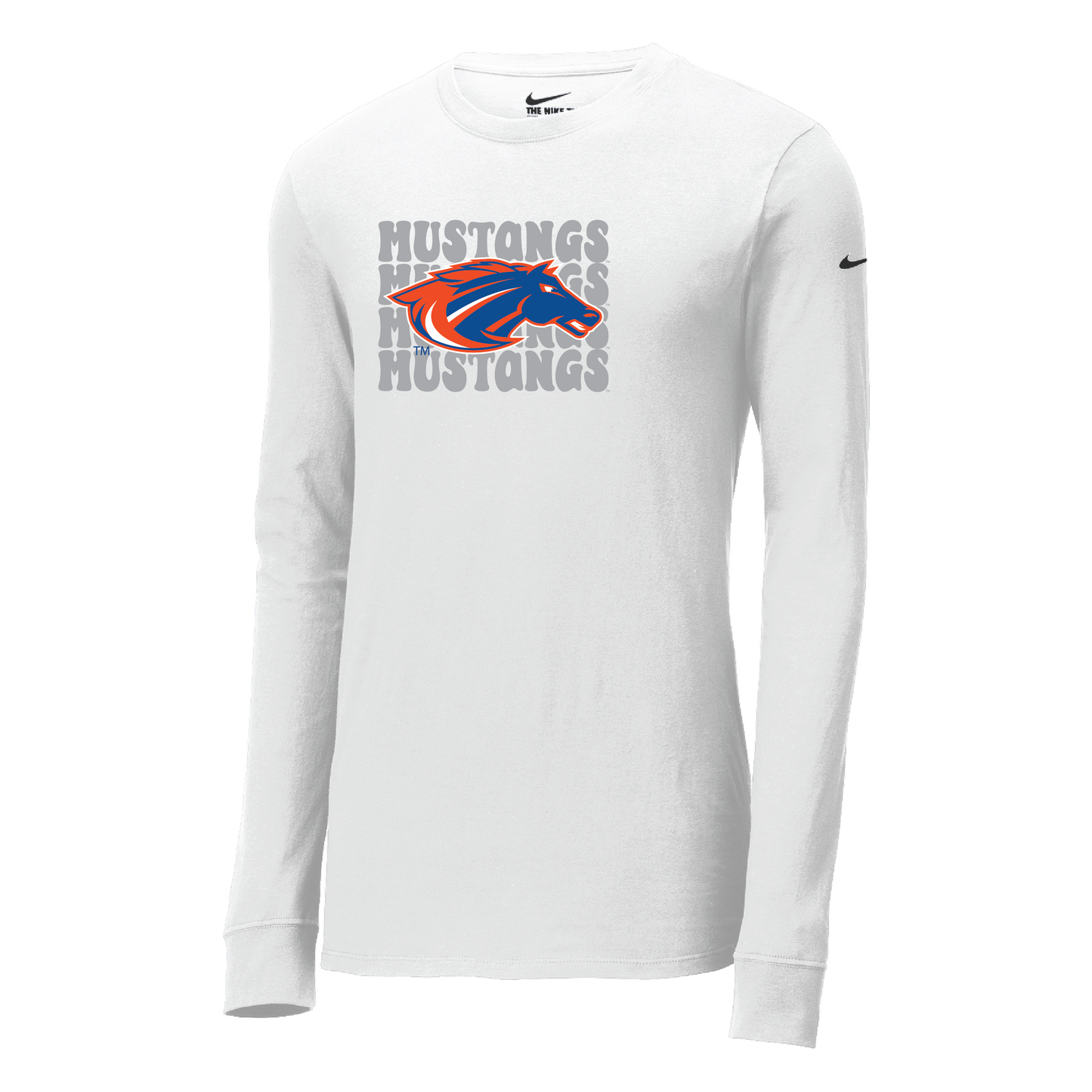 Mustangs Nike Dri-FIT Cotton/Poly Long Sleeve Tee (NKBQ5230)