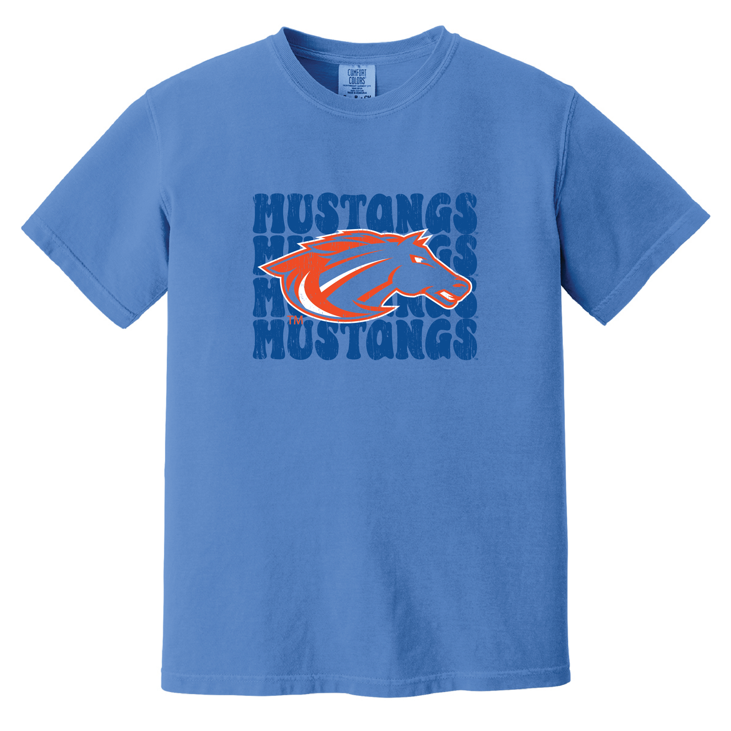 Mustangs Comfort Colors® Heavyweight Ring Spun Tee (1717)