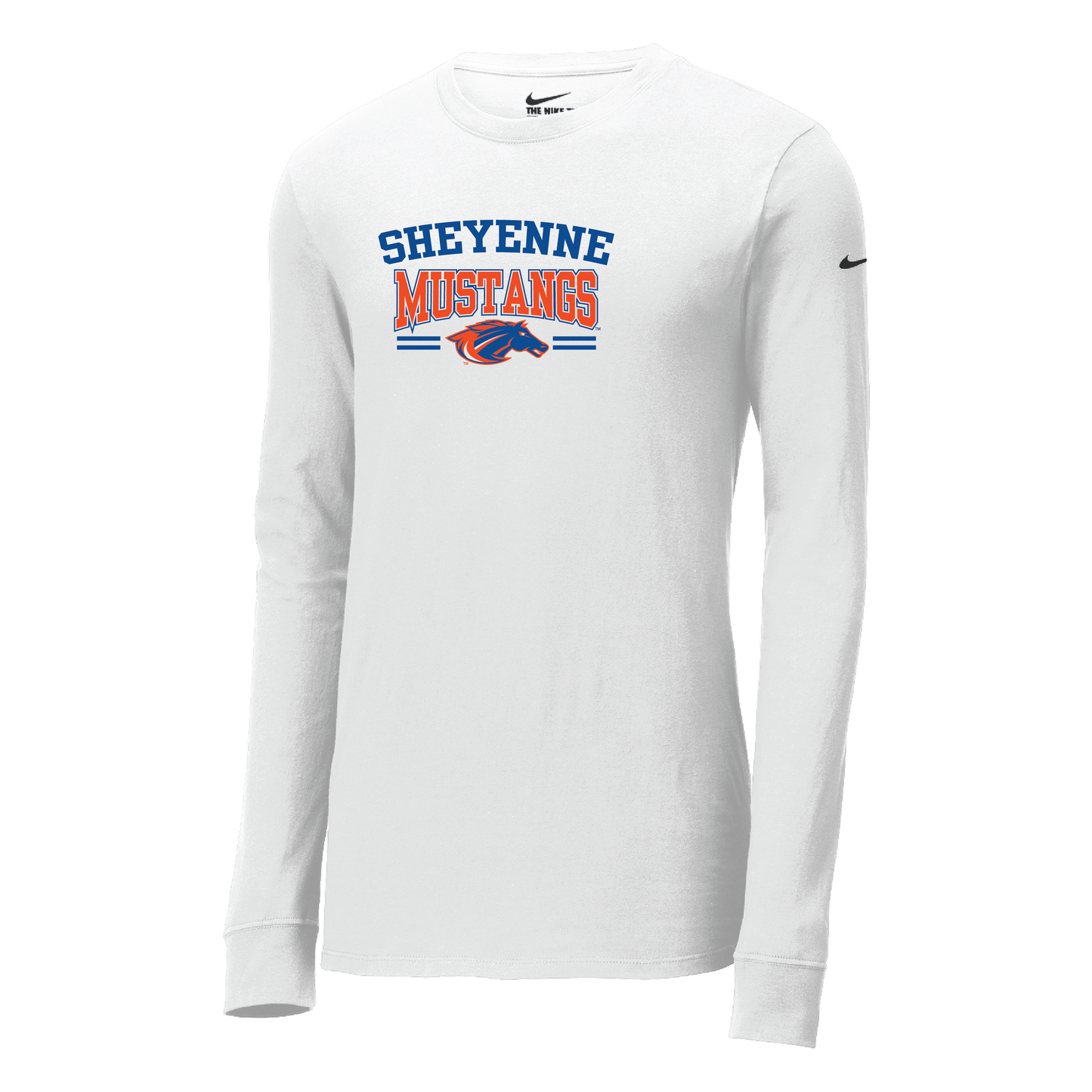 Mustangs Nike Dri-FIT Cotton/Poly Long Sleeve Tee (NKBQ5230)