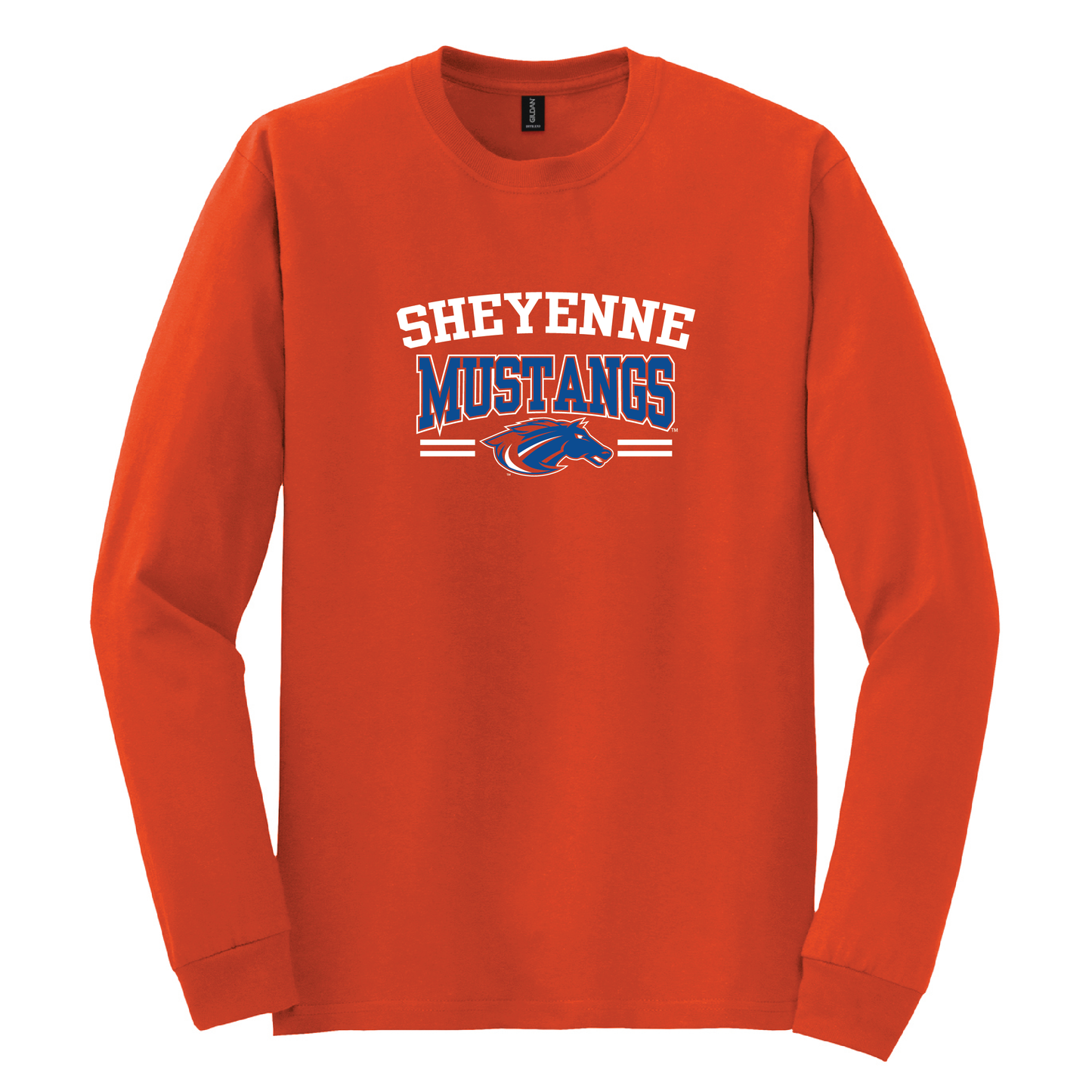Mustangs Gildan® DryBlend® 50 Cotton/50 Poly Long Sleeve T-Shirt (8400)