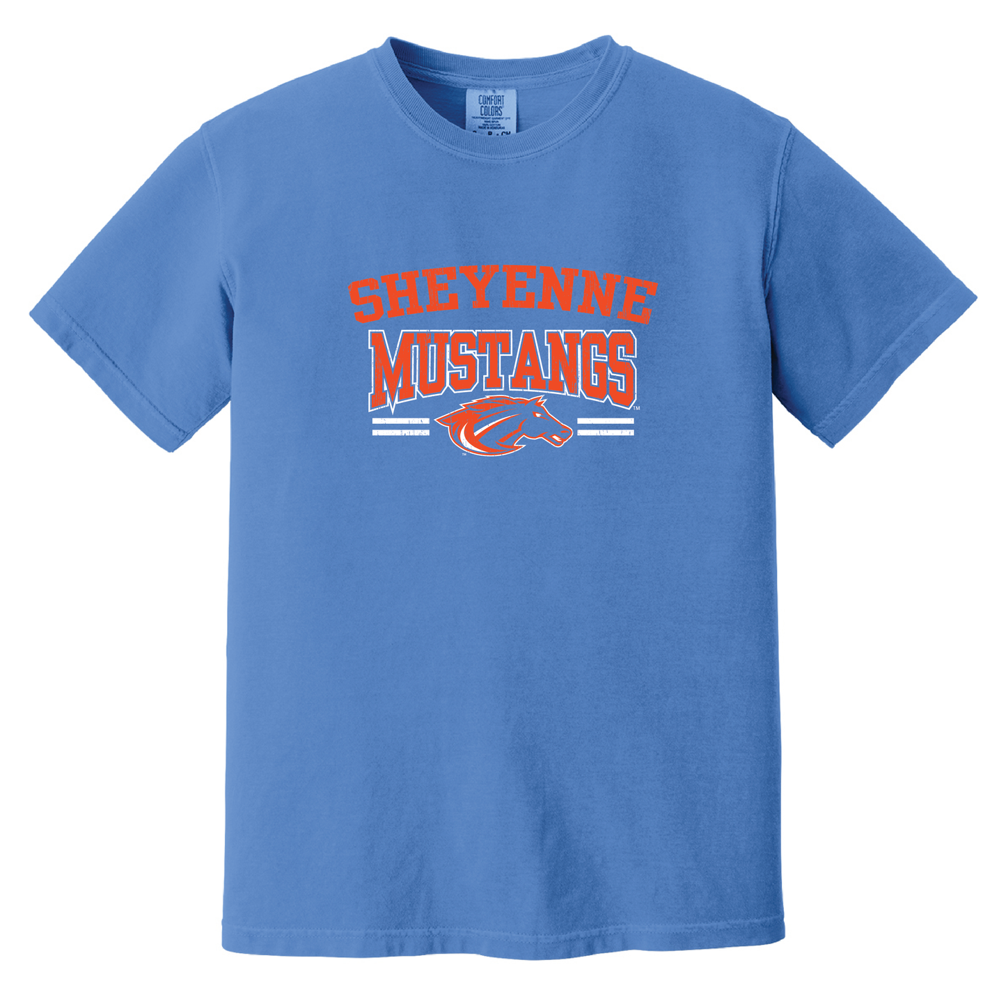 Mustangs Comfort Colors® Heavyweight Ring Spun Tee (1717)
