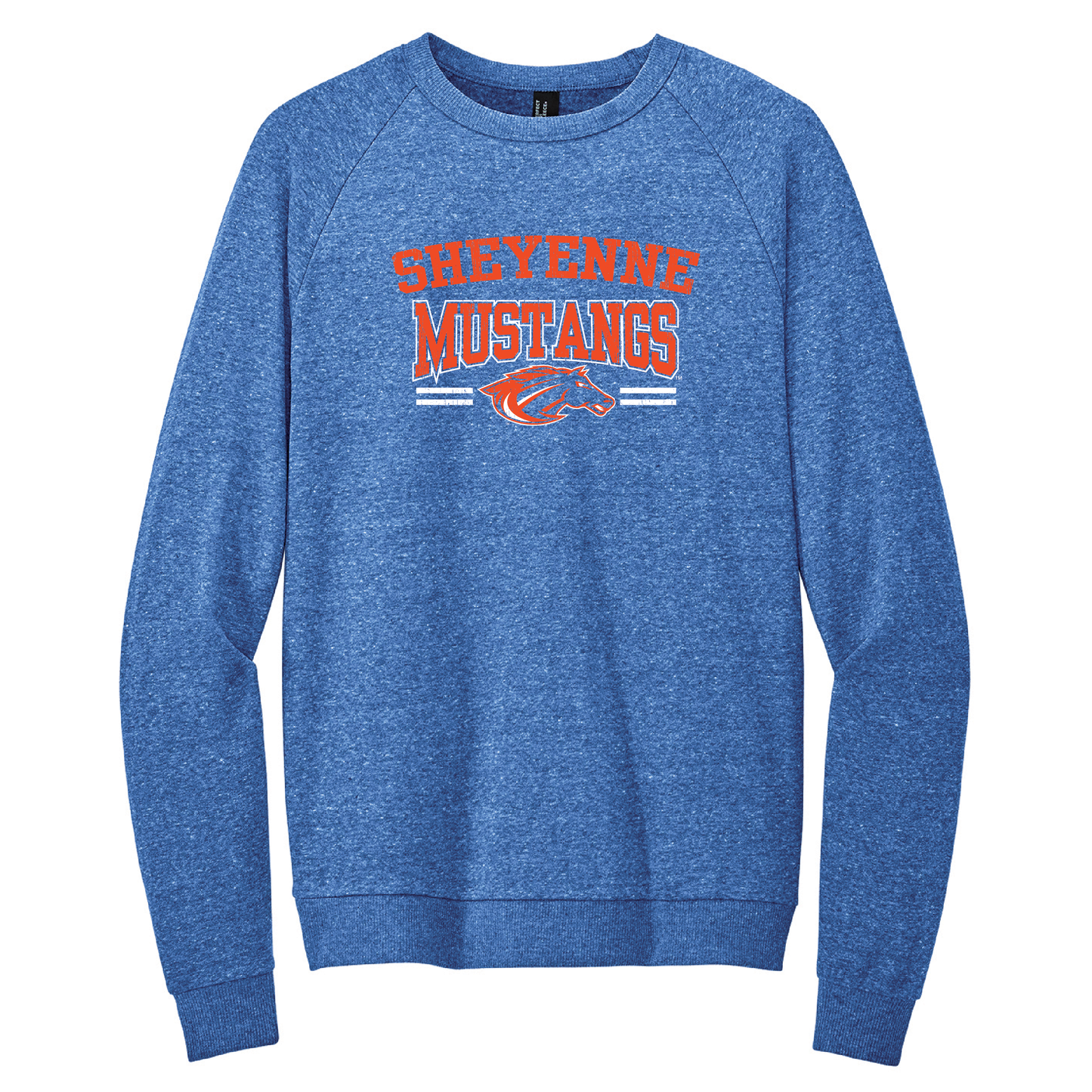 Mustangs District® Perfect Tri® Fleece Crewneck Sweatshirt (DT1304)