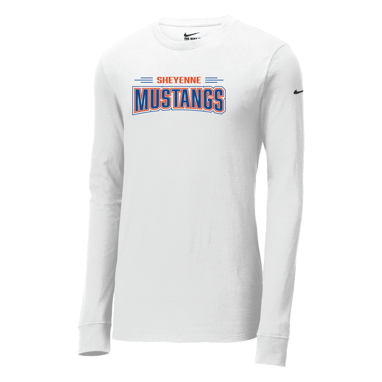 Mustangs Nike Dri-FIT Cotton/Poly Long Sleeve Tee (NKBQ5230)