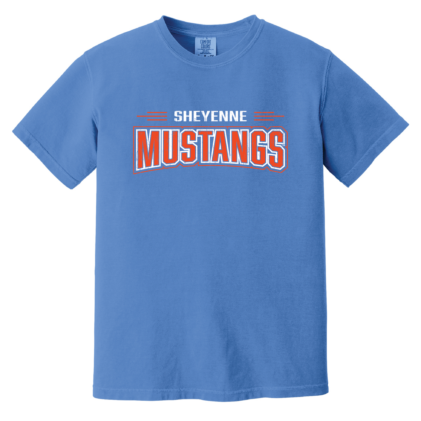 Mustangs Comfort Colors® Heavyweight Ring Spun Tee (1717)