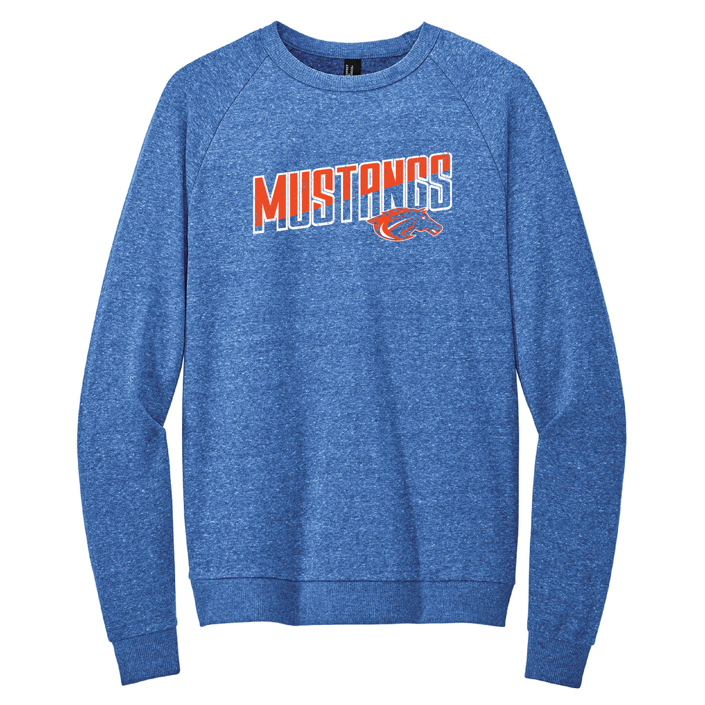Mustangs District® Perfect Tri® Fleece Crewneck Sweatshirt (DT1304)