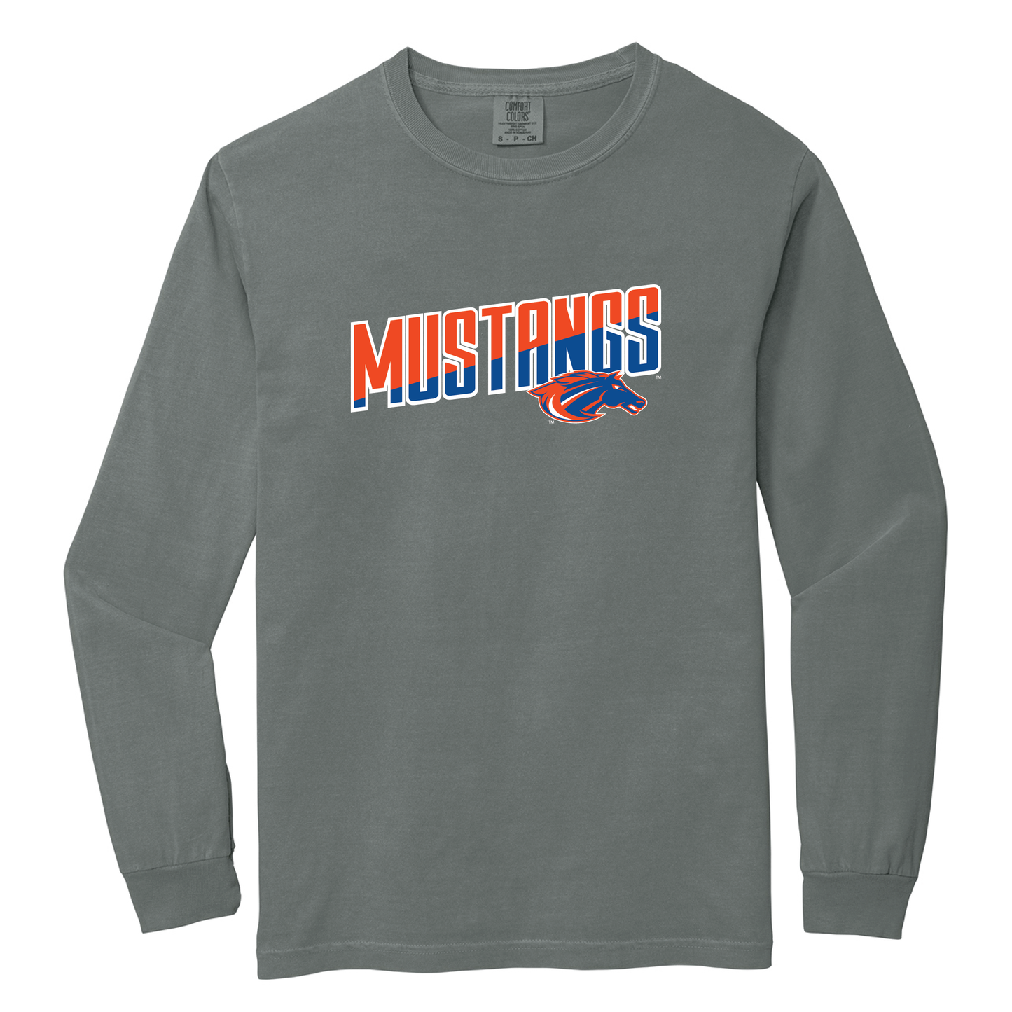 Mustangs Comfort Colors® Heavyweight Ring Spun Long Sleeve Tee (6014)