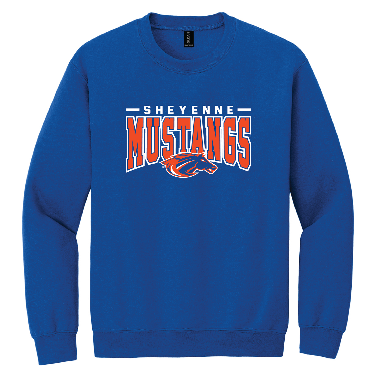 Mustangs Gildan® Heavy Blend™ Crewneck Sweatshirt (18000)