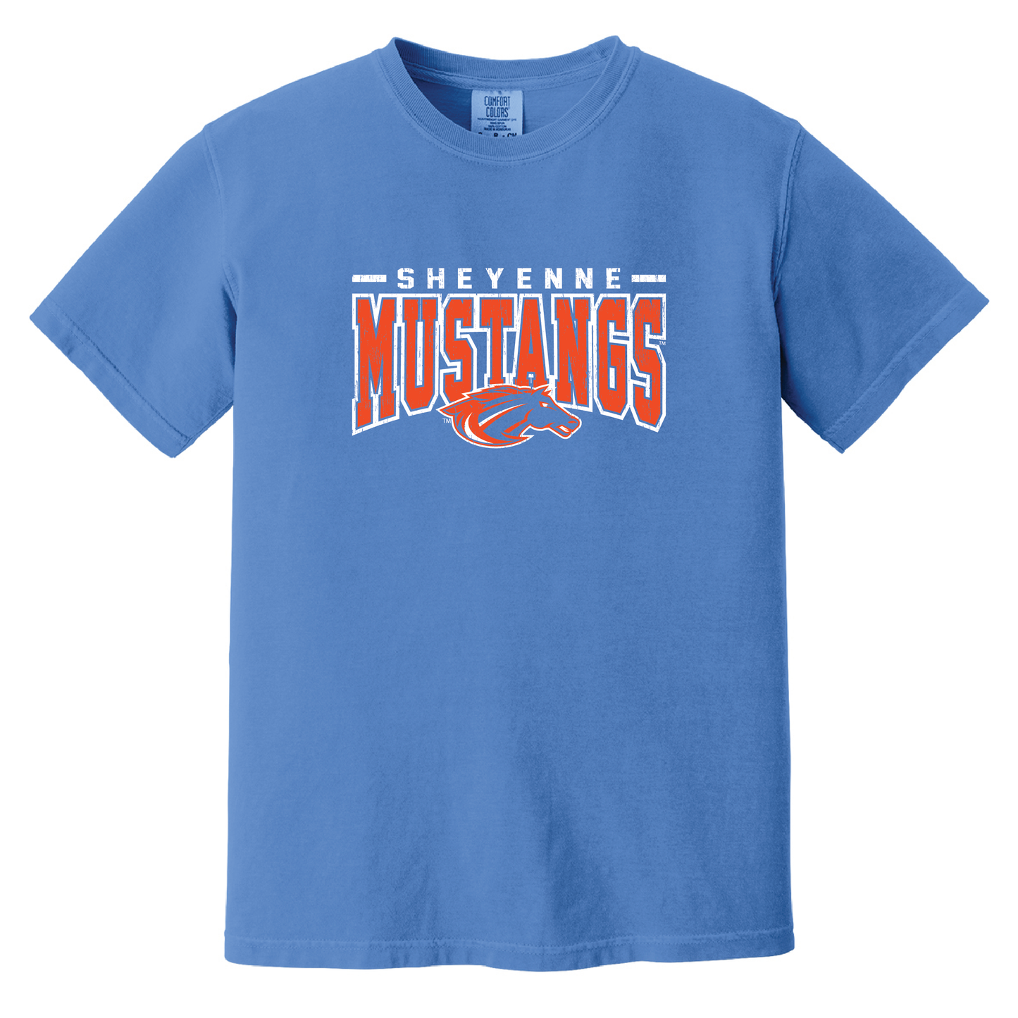 Mustangs Comfort Colors® Heavyweight Ring Spun Tee (1717)