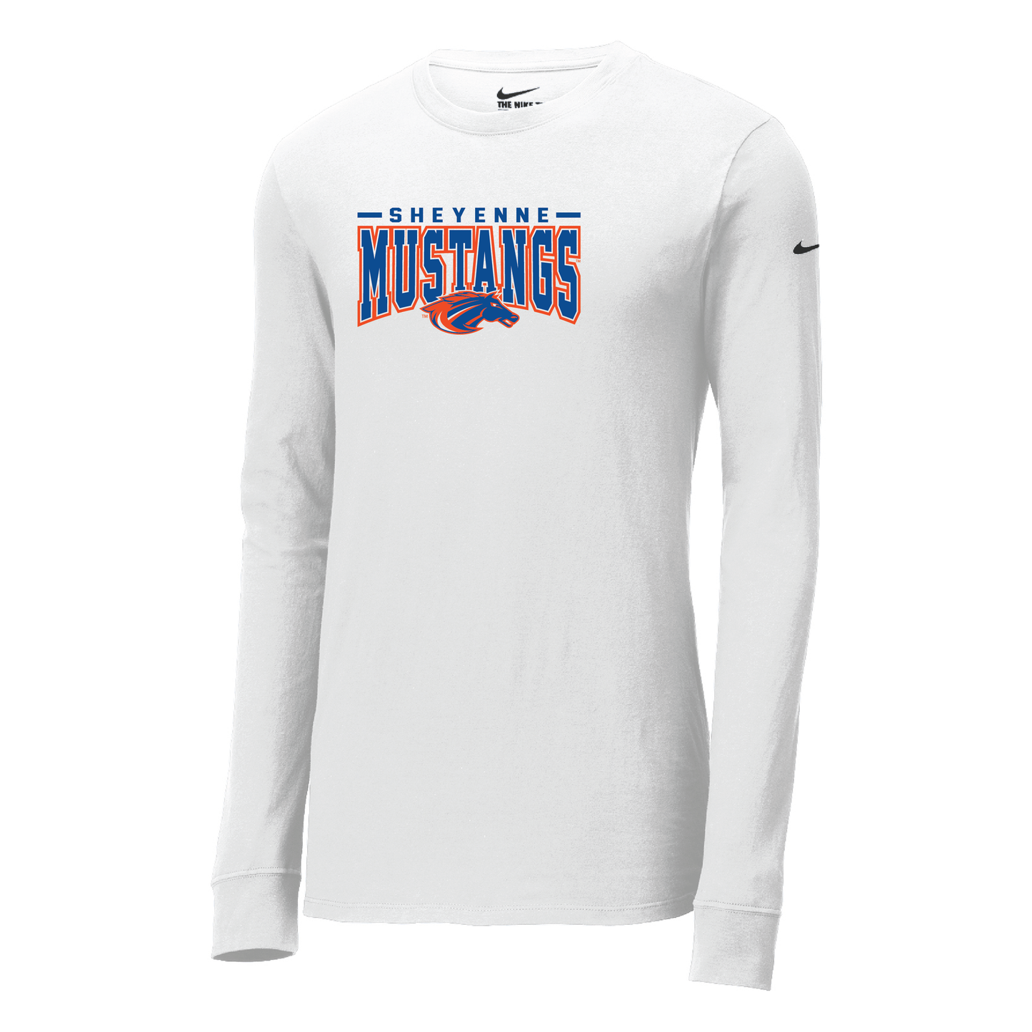 Mustangs Nike Dri-FIT Cotton/Poly Long Sleeve Tee (NKBQ5230)