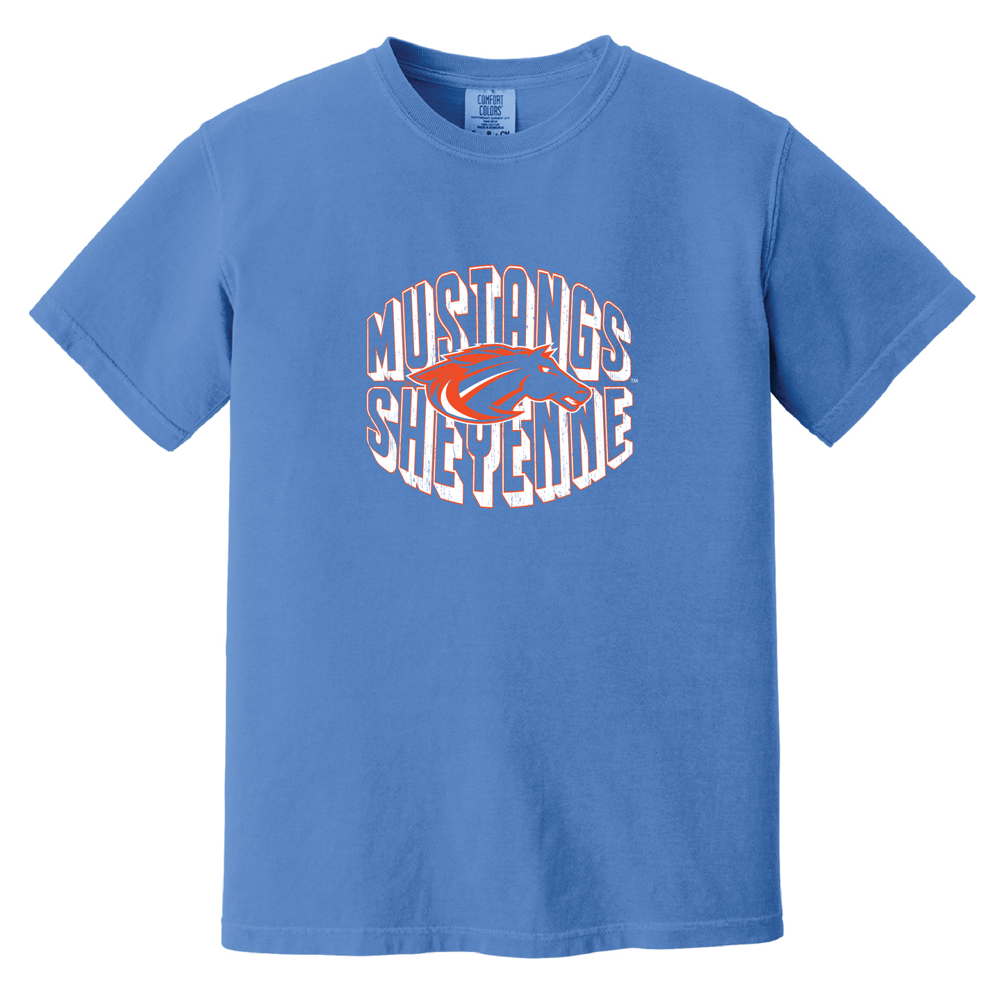 Mustangs Comfort Colors® Heavyweight Ring Spun Tee (1717)