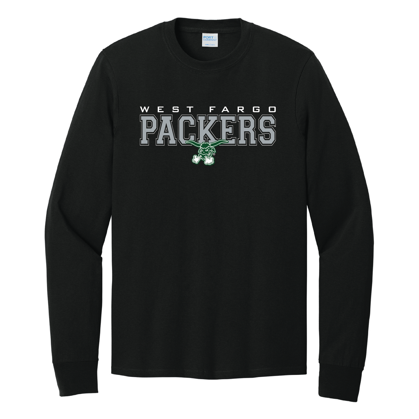Packers Port & Co™ Long Sleeve Core Cotton Tee (PC54LS)