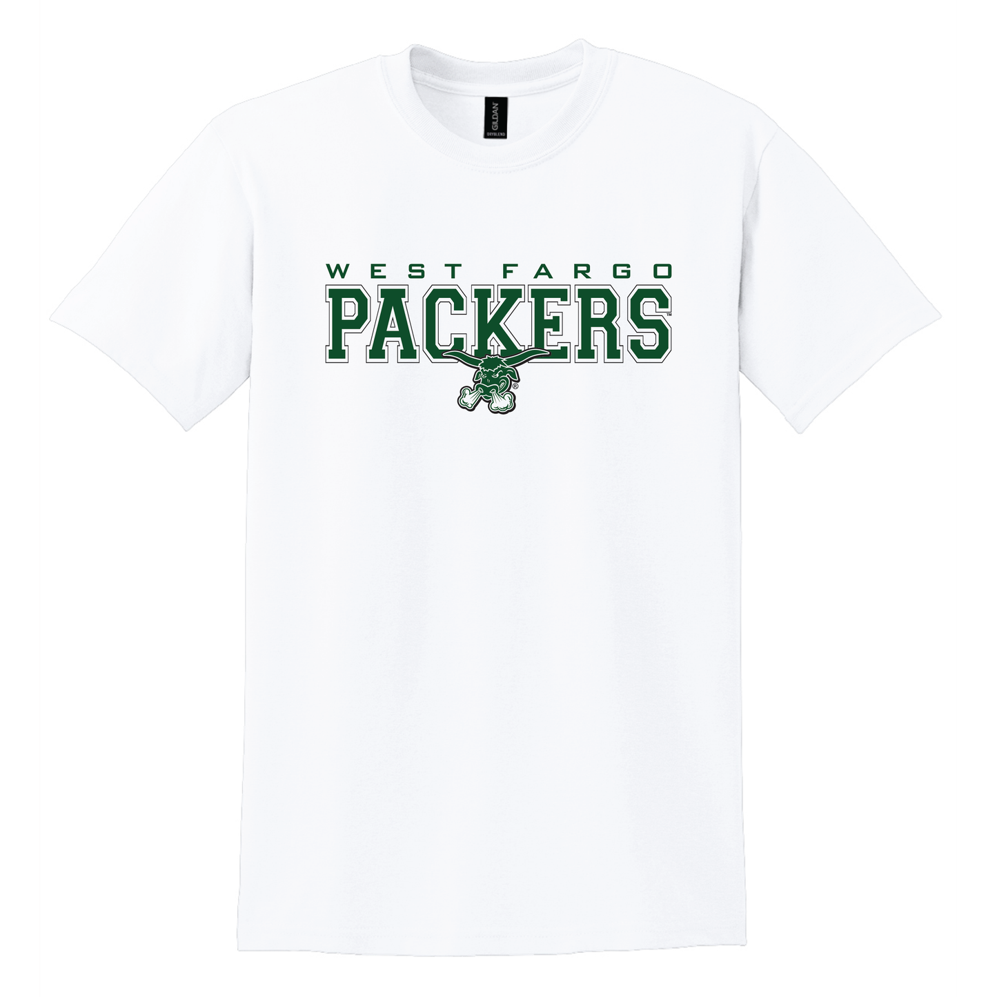Packers Gildan® DryBlend® 50 Cotton/50 Poly T-Shirt (8000)