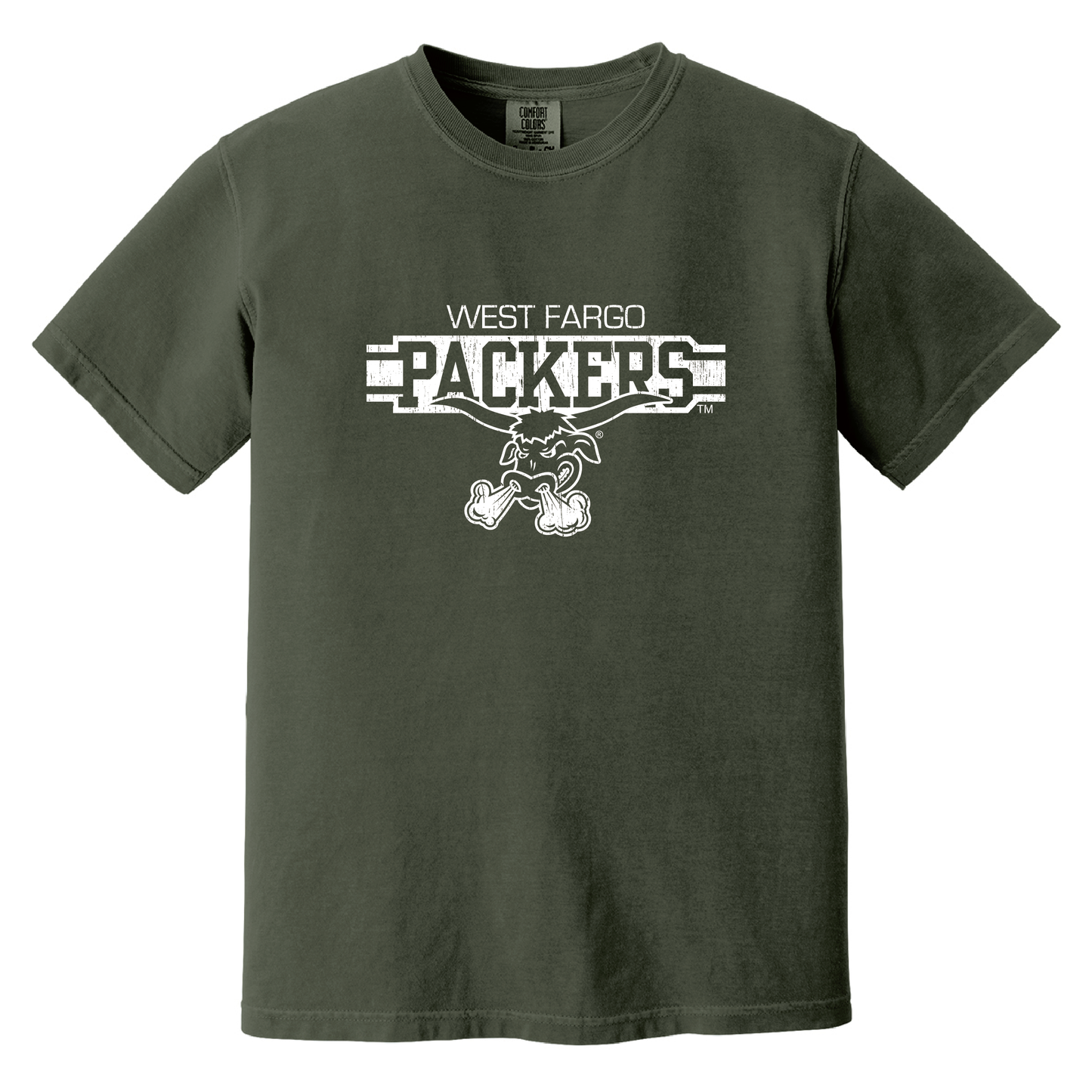 Packers Comfort Colors® Heavyweight Ring Spun Tee (1717)
