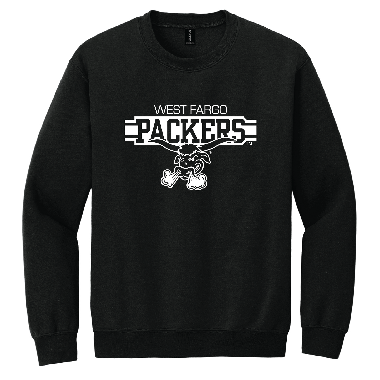 Packers Gildan® Heavy Blend™ Crewneck Sweatshirt (18000)