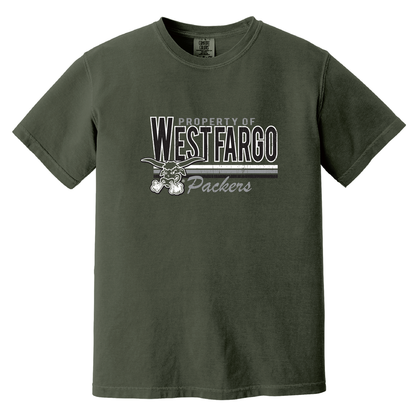 Packers Comfort Colors® Heavyweight Ring Spun Tee (1717)