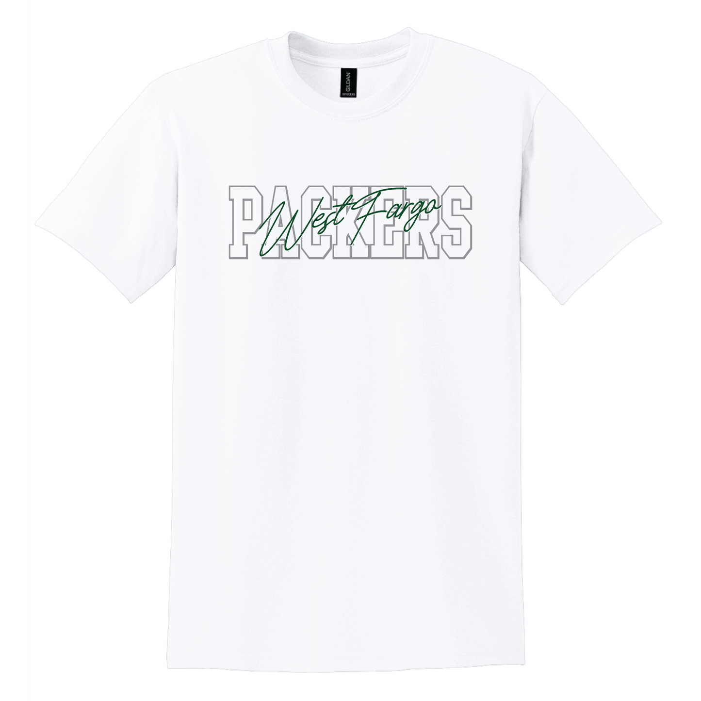 Packers Gildan® DryBlend® 50 Cotton/50 Poly T-Shirt (8000)
