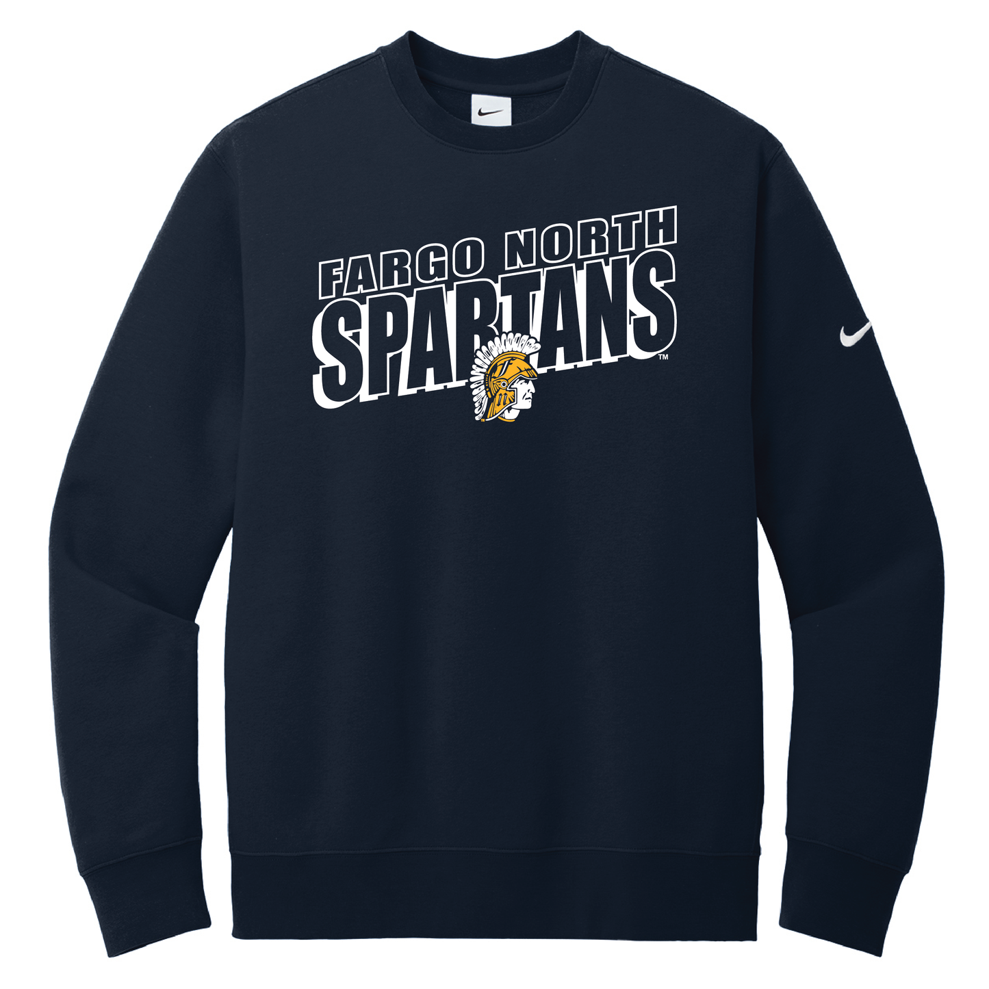 Spartans Nike Club Fleece Sleeve Swoosh Crew (NKFD9863)