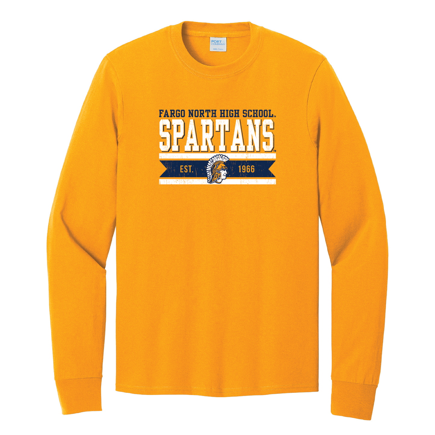 Spartans Port & Co™ Long Sleeve Core Cotton Tee (PC54LS)