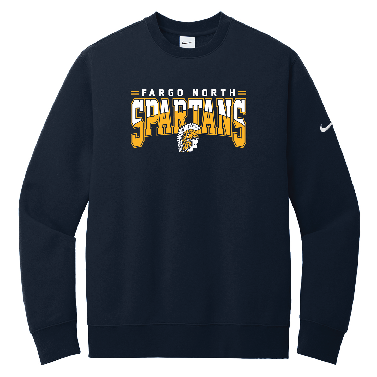 Spartans Nike Club Fleece Sleeve Swoosh Crew (NKFD9863)