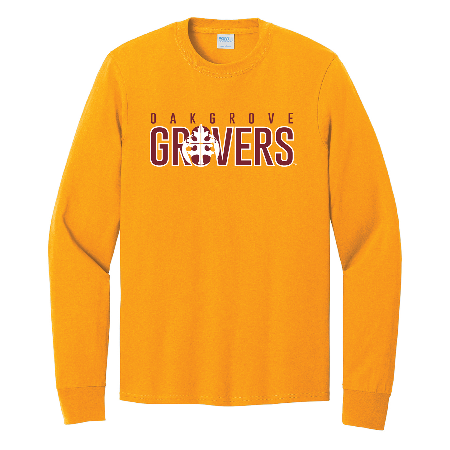 Oak Grove Port & Co™ Long Sleeve Core Cotton Tee (PC54LS)