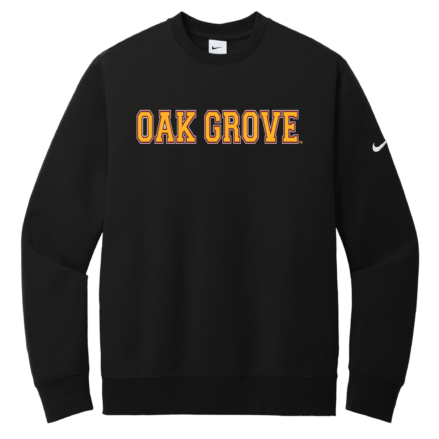 Oak Grove Nike Club Fleece Sleeve Swoosh Crew (NKFD9863)