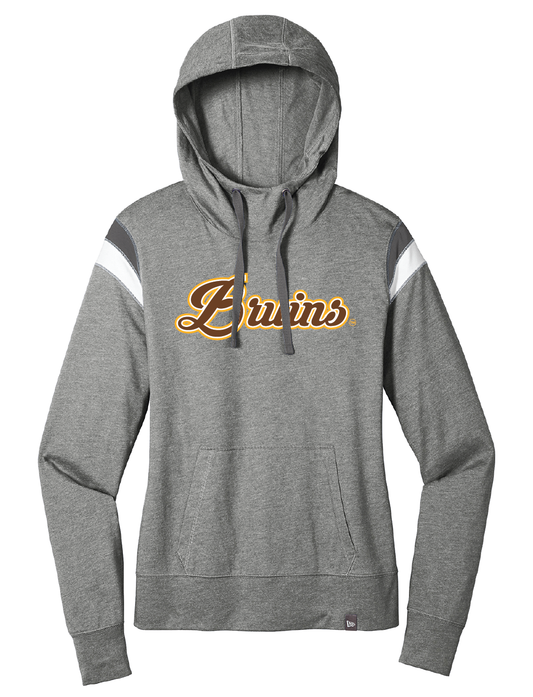 Bruins New Era Ladies Heritage Blend Varsity Hoodie